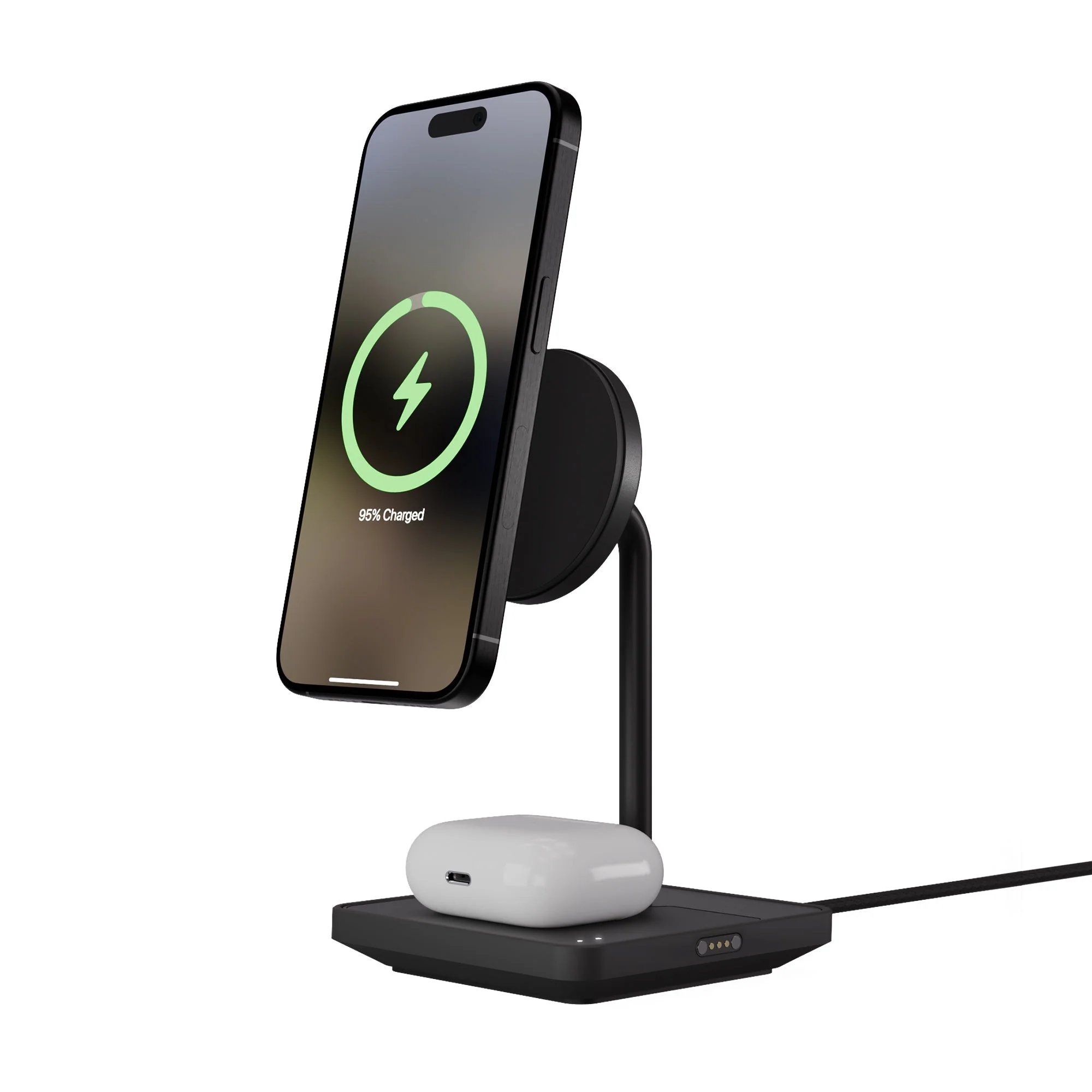 Wireless Charging Stand - Matte Black - Image 8
