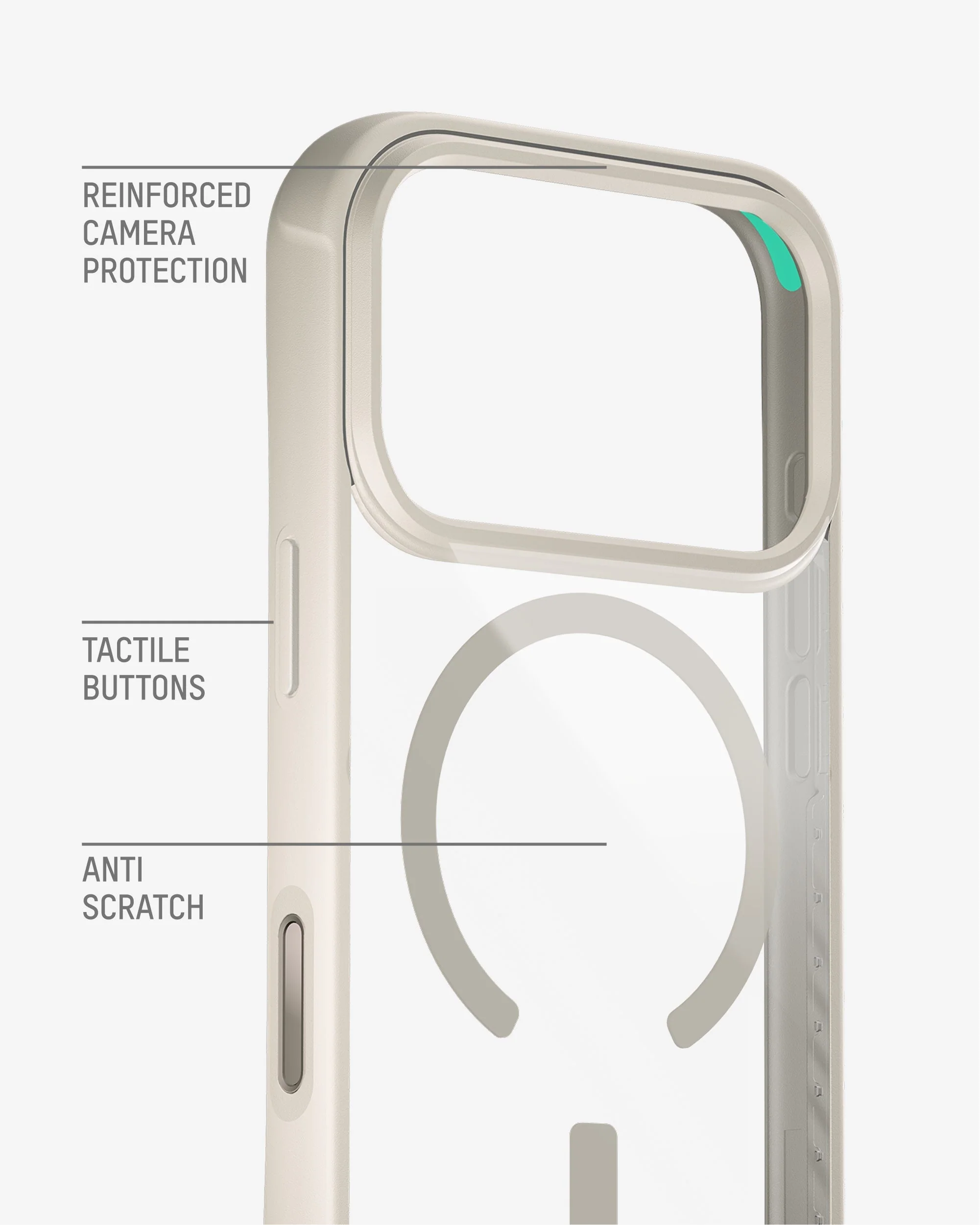 Protective Clear Phone Case Stone - Clarity MagSafe - Image 7