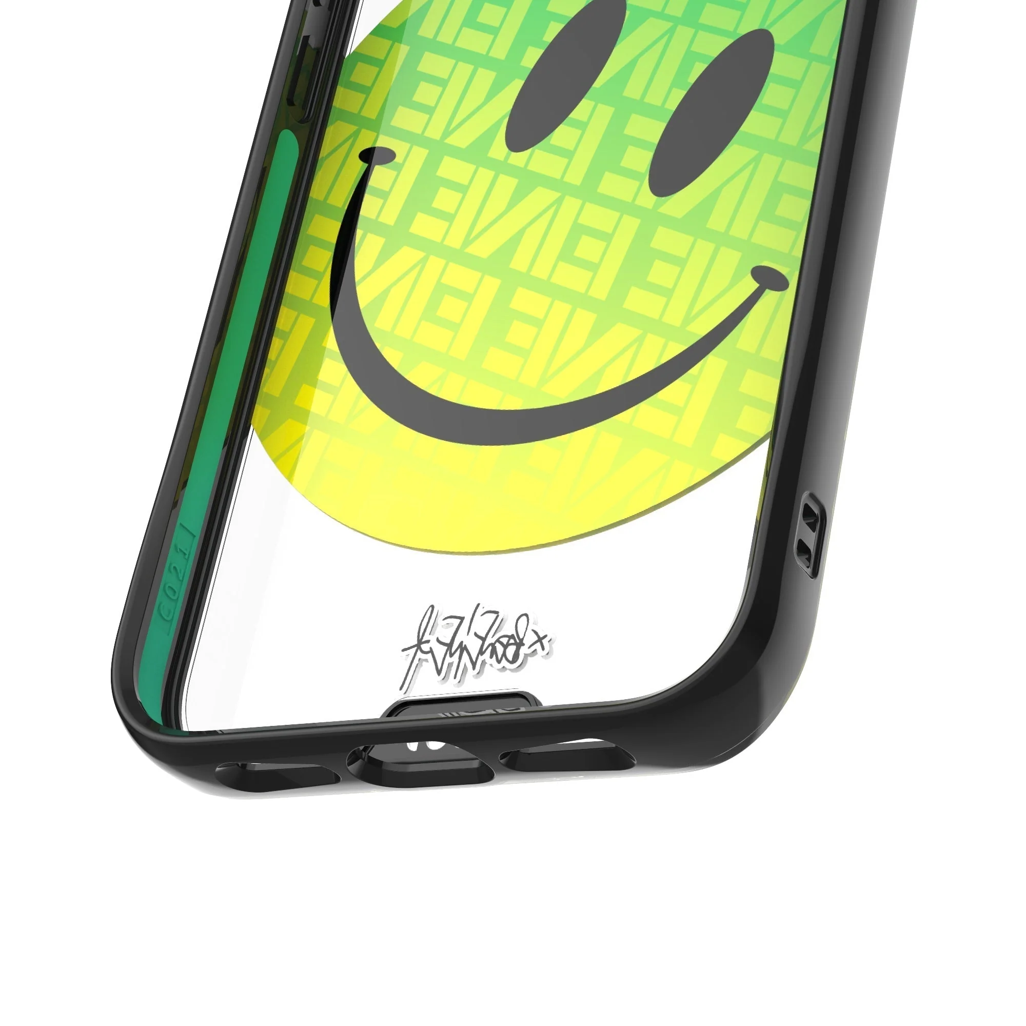 Green Smiley Protective Phone Case - Ben Eine - Image 18
