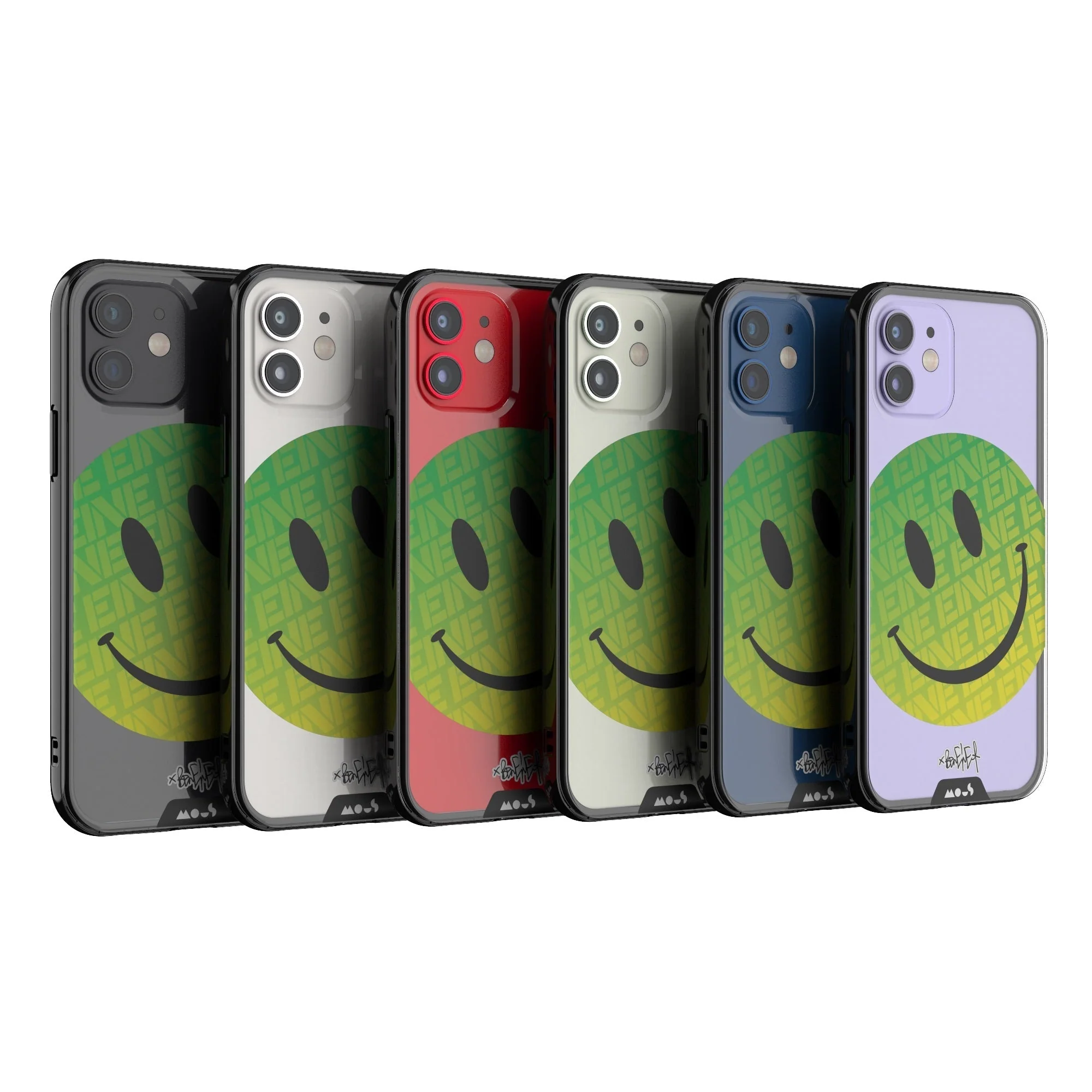 Green Smiley Protective Phone Case - Ben Eine - Image 21