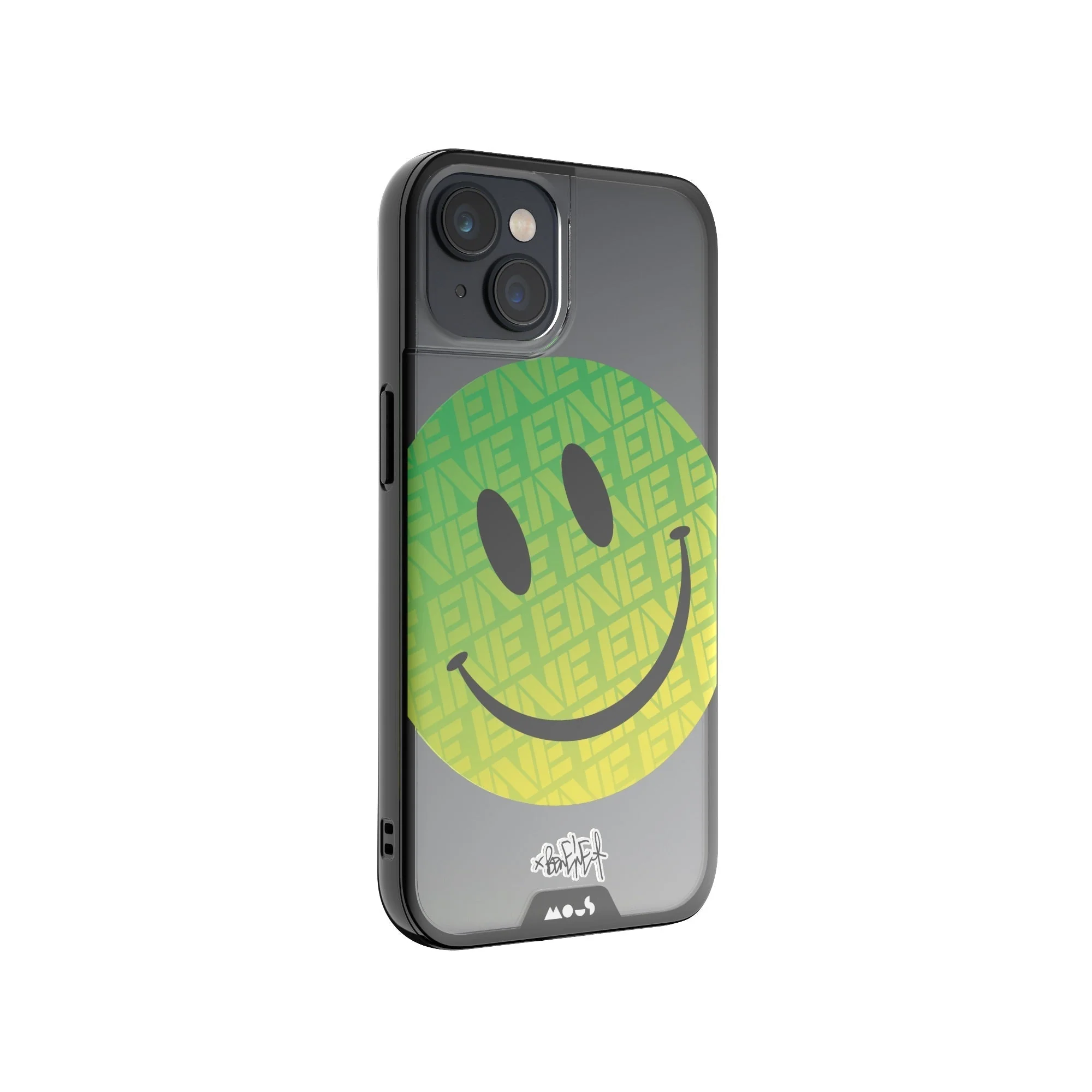 Green Smiley Protective Phone Case - Ben Eine - Image 4