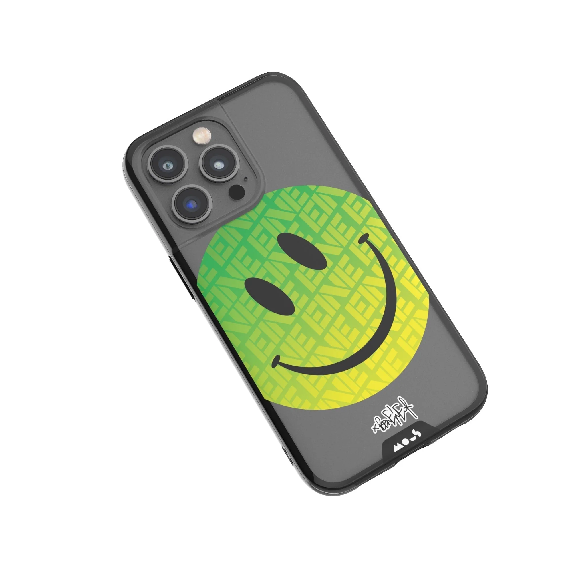 Green Smiley Protective Phone Case - Ben Eine - Image 9