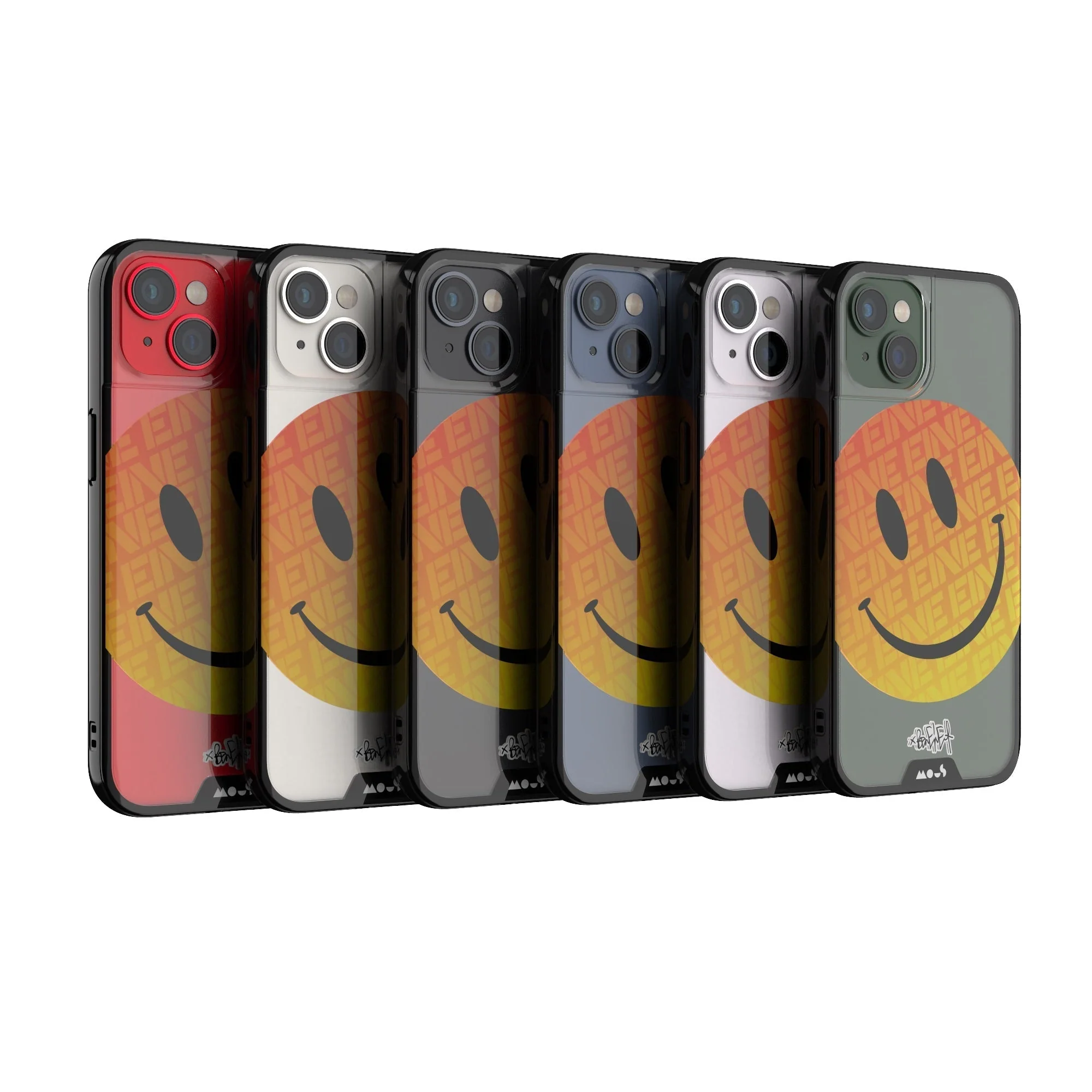 Orange Smiley Protective Phone Case - Ben Eine - Image 25