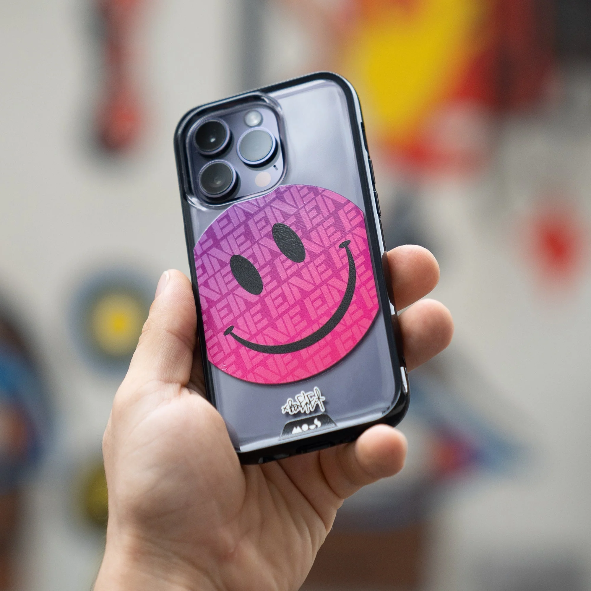 Pink Smiley Protective Phone Case - Ben Eine - Image 7