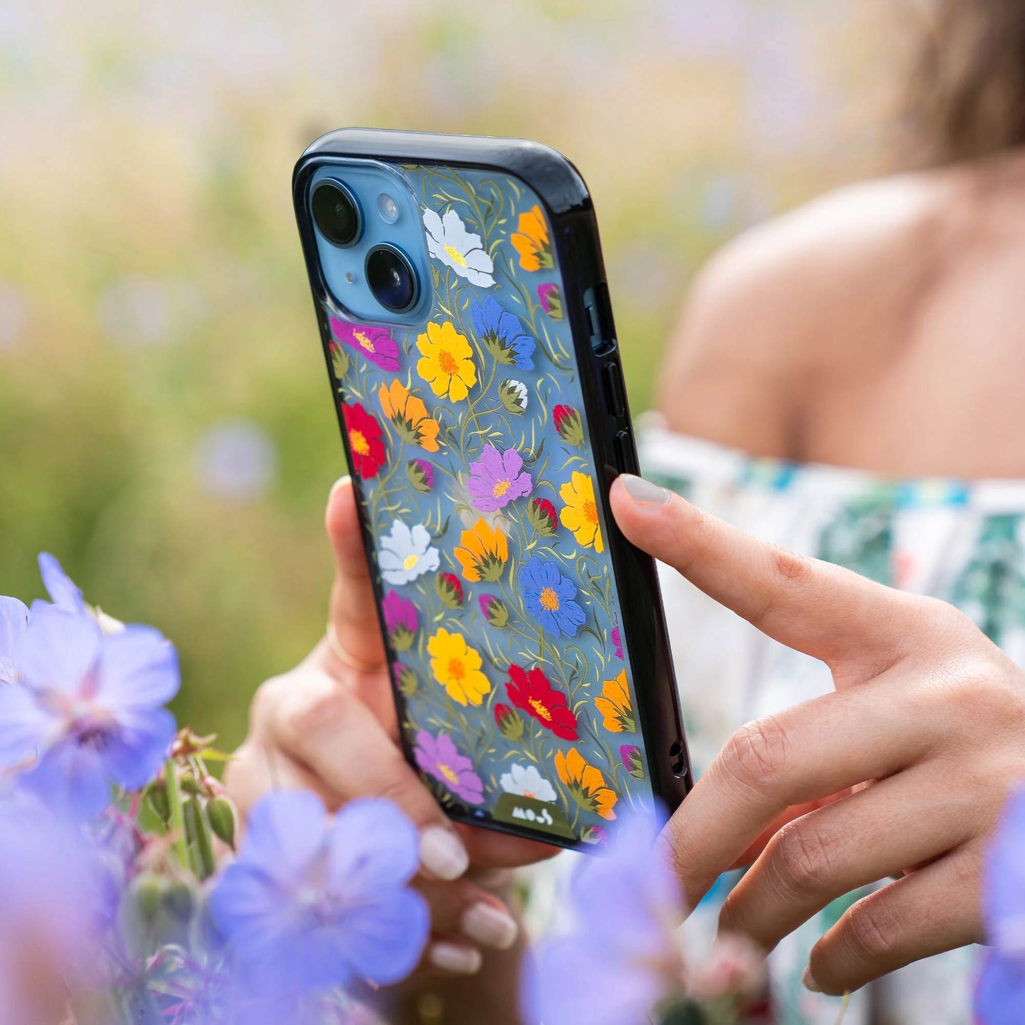 Cosmos Multicolour Protective Phone Case - Flowers - Image 10