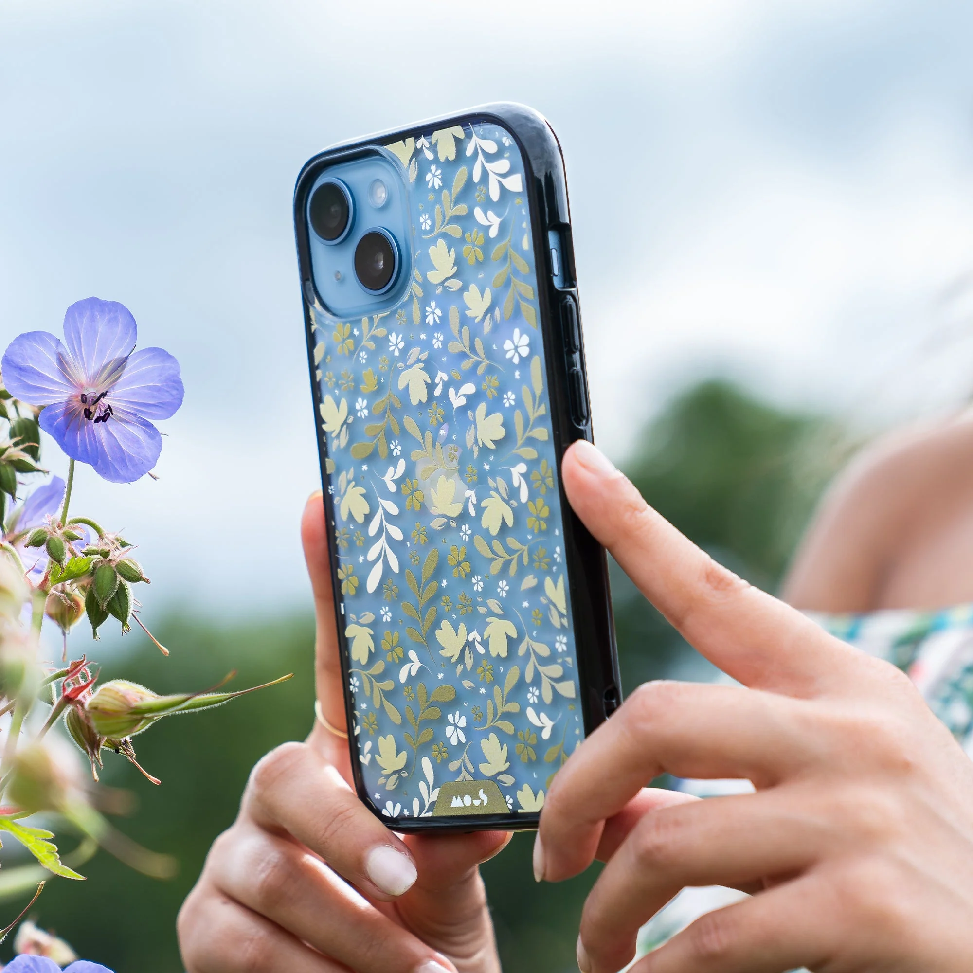Ditsy Green Protective Phone Case - Flowers - Image 5