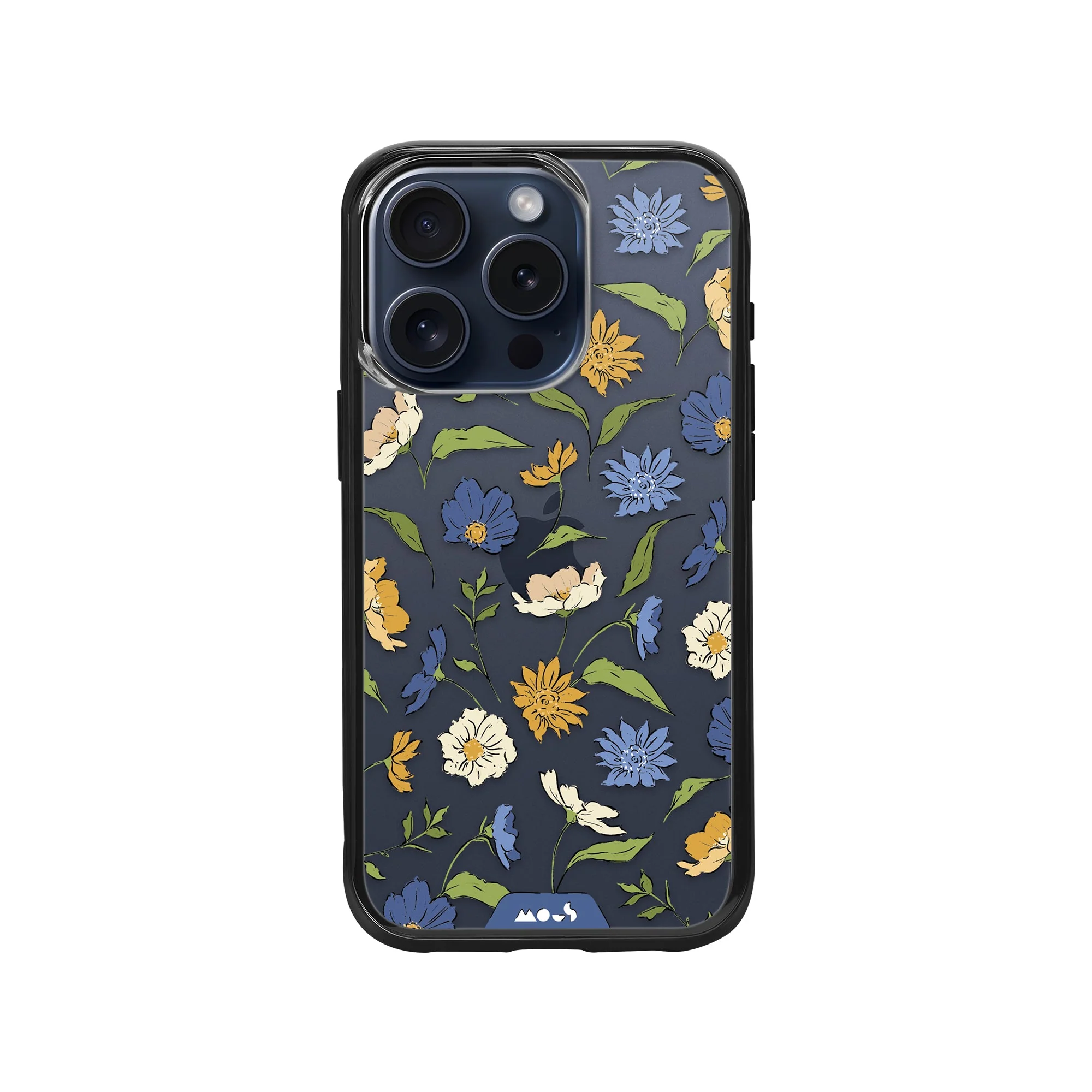 Floral Blue Protective Phone Case - Flowers - Image 2