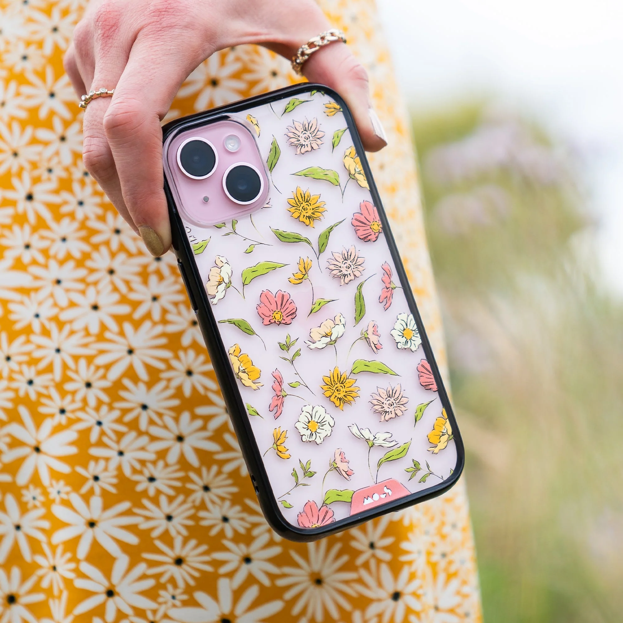 Floral Pink Protective Phone Case - Flowers - Image 4