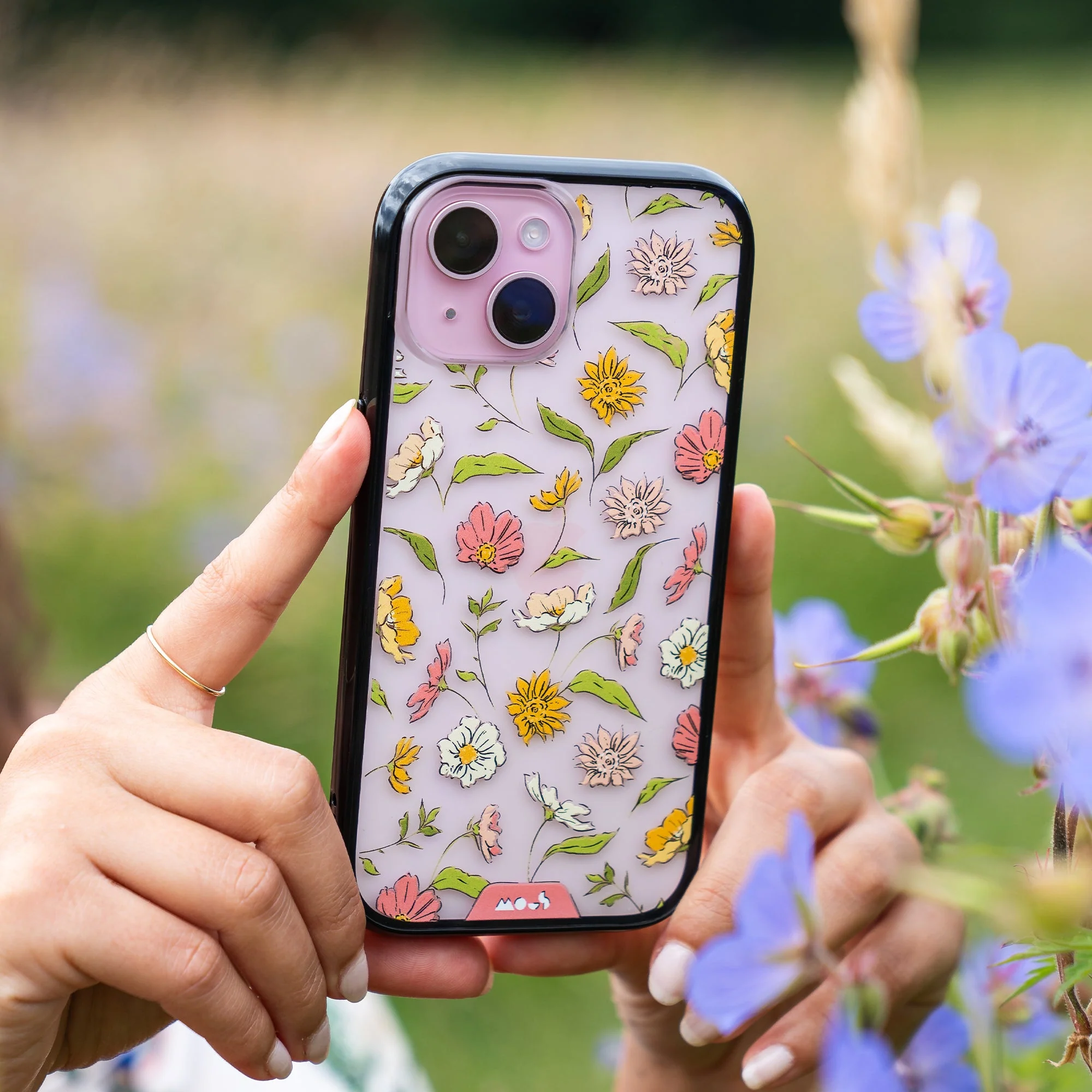 Floral Pink Protective Phone Case - Flowers - Image 5