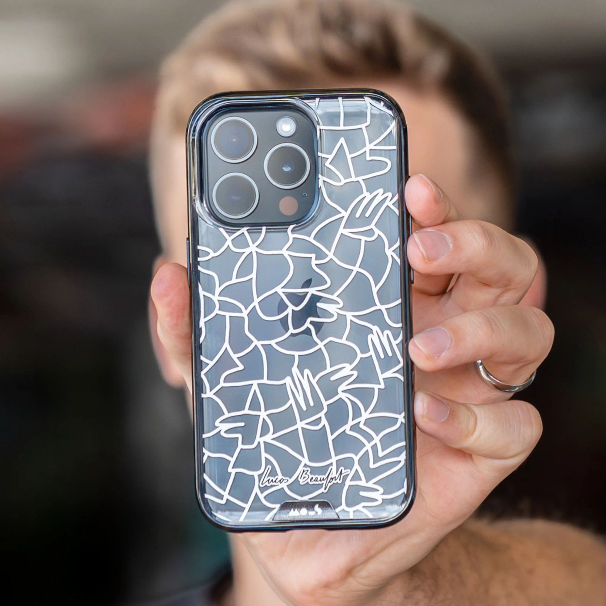 White Protective Phone Case - Lucas Beaufort - Image 3