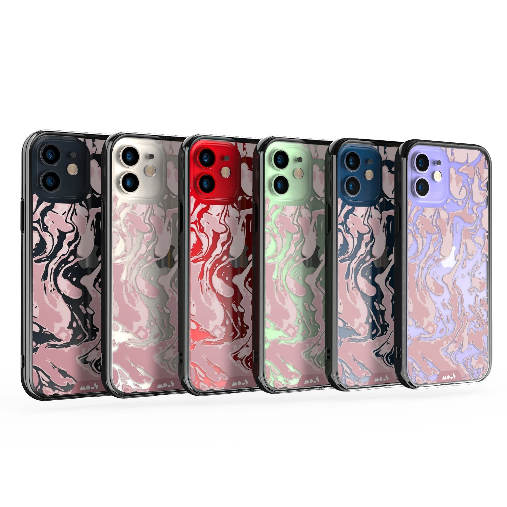 Dusky Pink Protective Phone Case - Marbled - Image 27