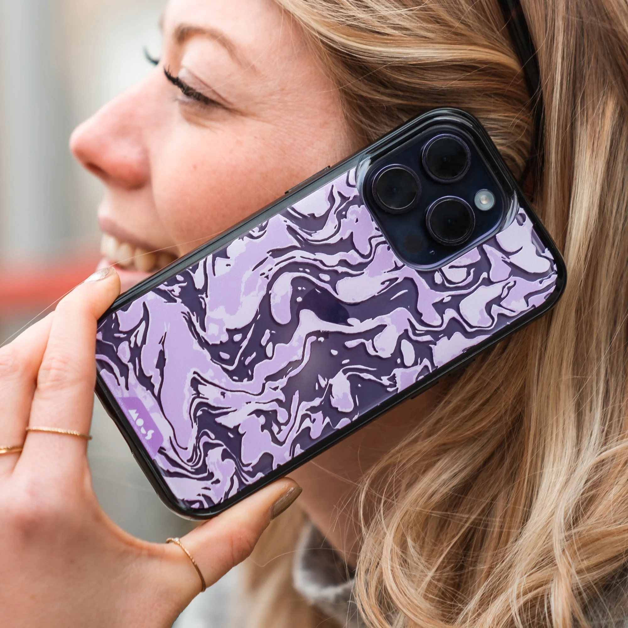 Lilac Protective Phone Case - Marbled - Image 12