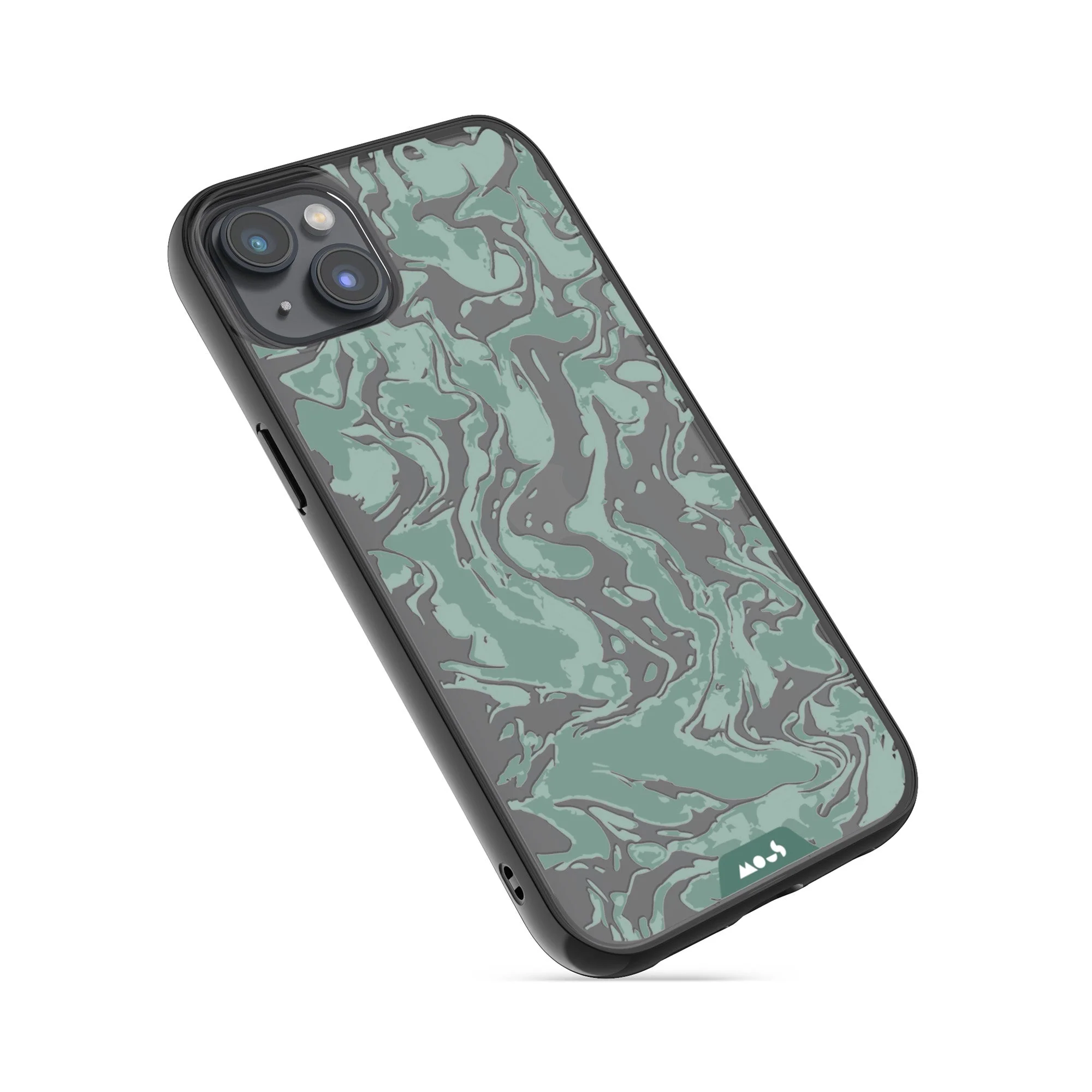 Sage Green Protective Phone Case - Marbled - Image 11