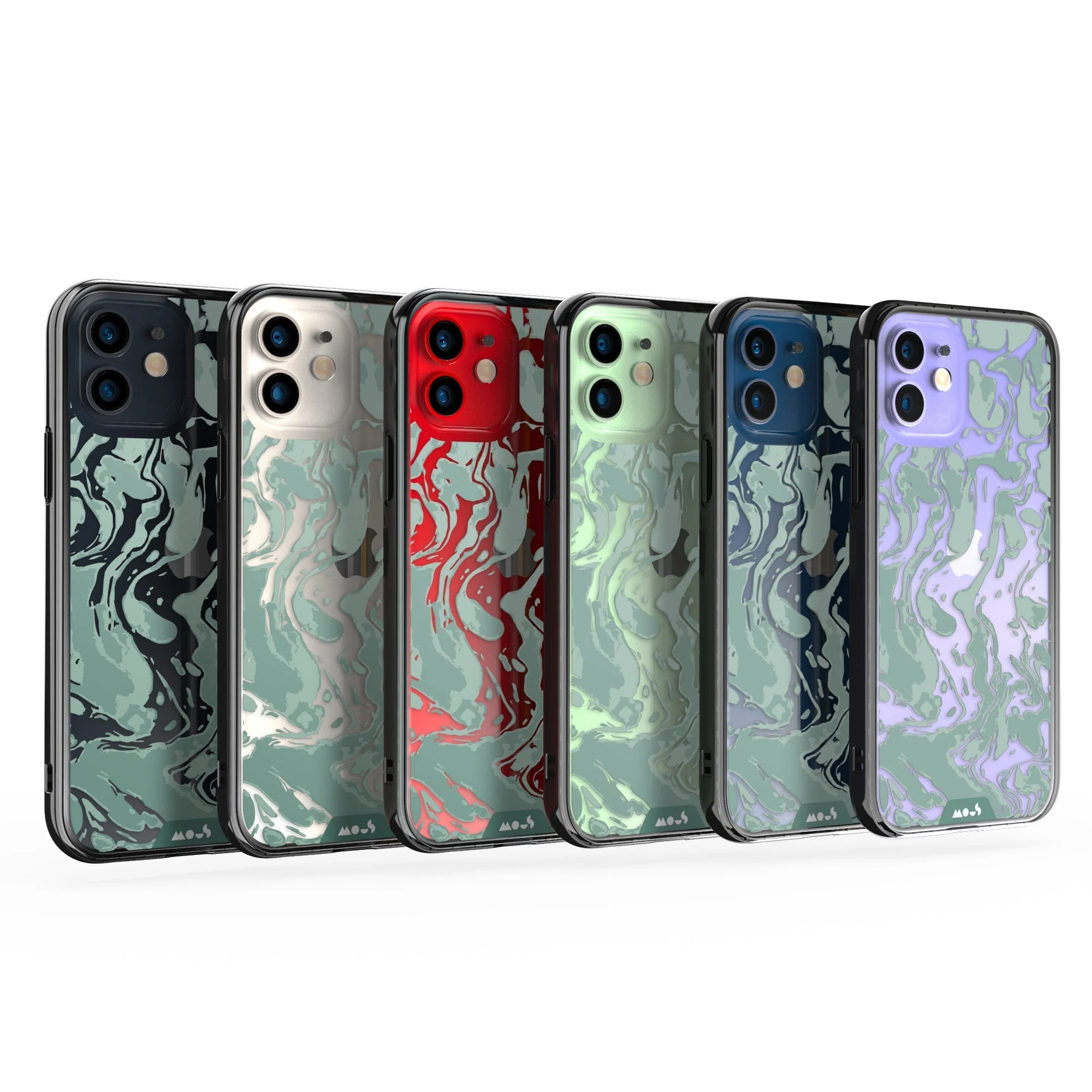 Sage Green Protective Phone Case - Marbled - Image 27