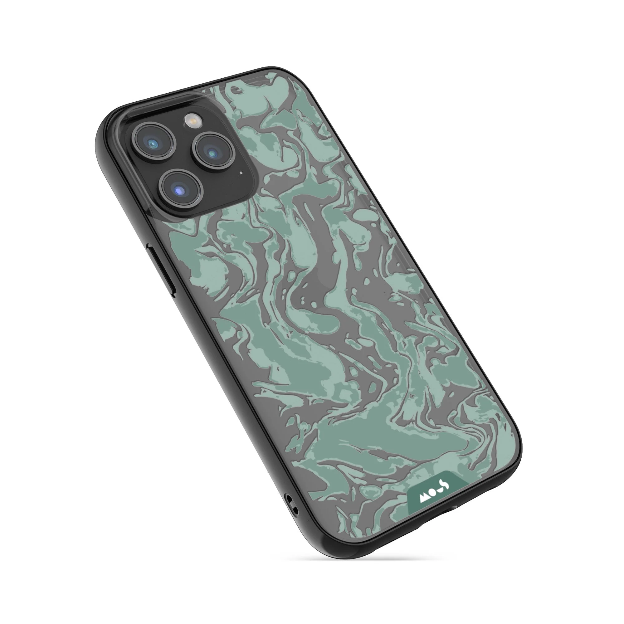 Sage Green Protective Phone Case - Marbled - Image 8