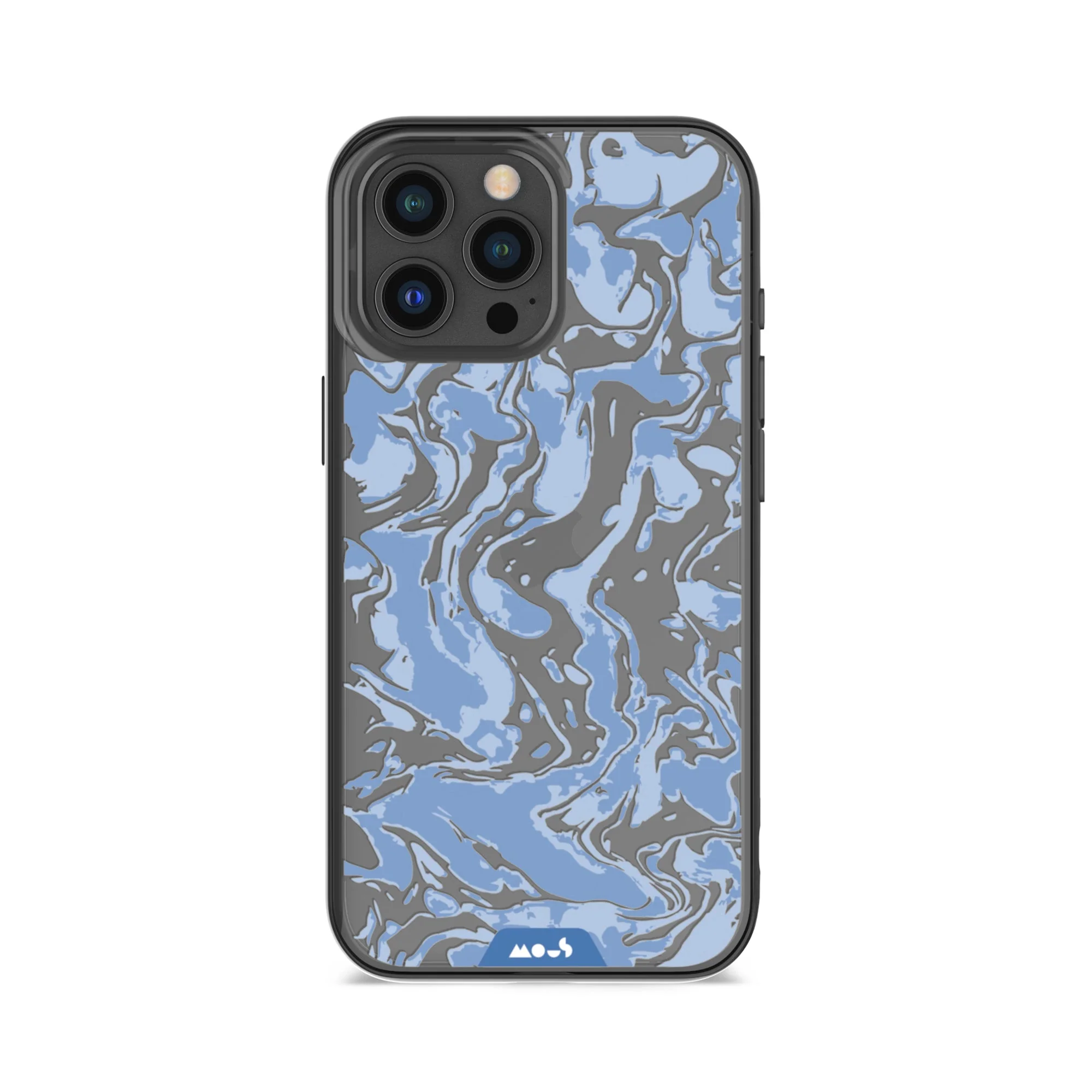 Sky Blue Protective Phone Case - Marbled - Image 15
