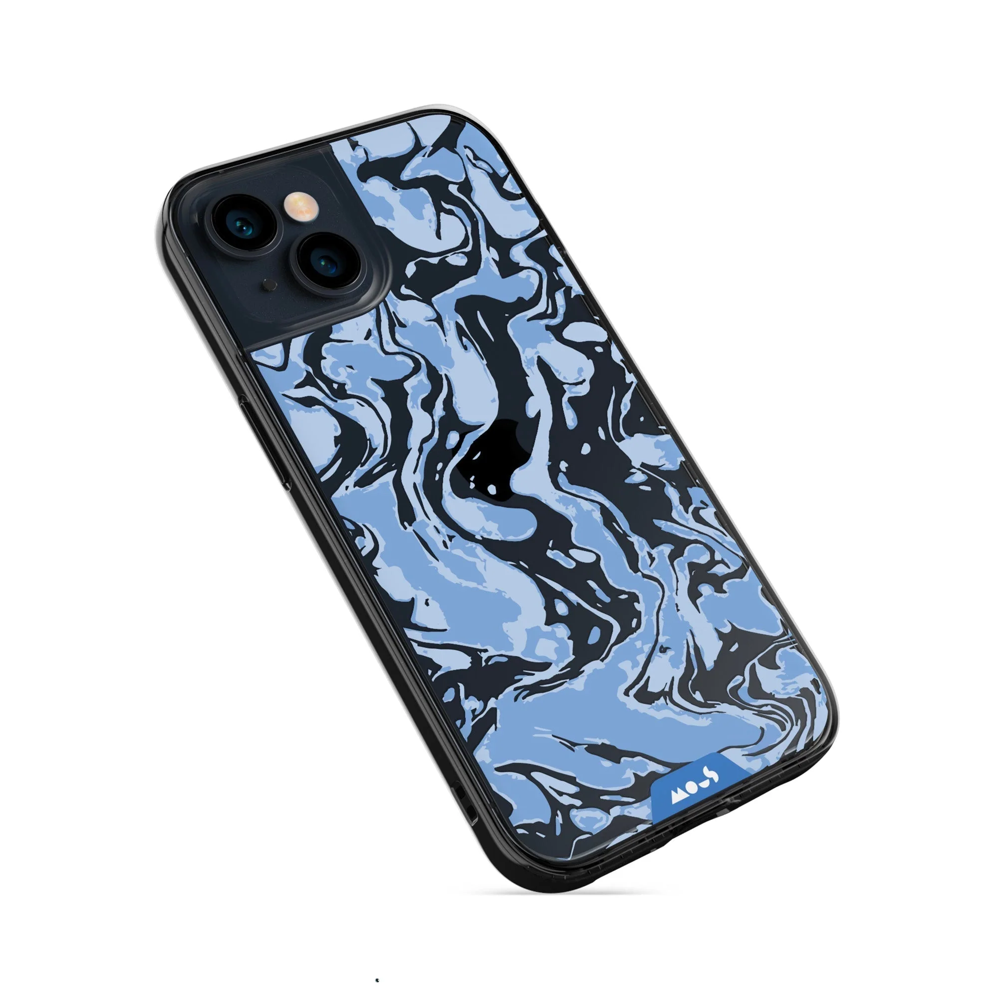 Sky Blue Protective Phone Case - Marbled - Image 20
