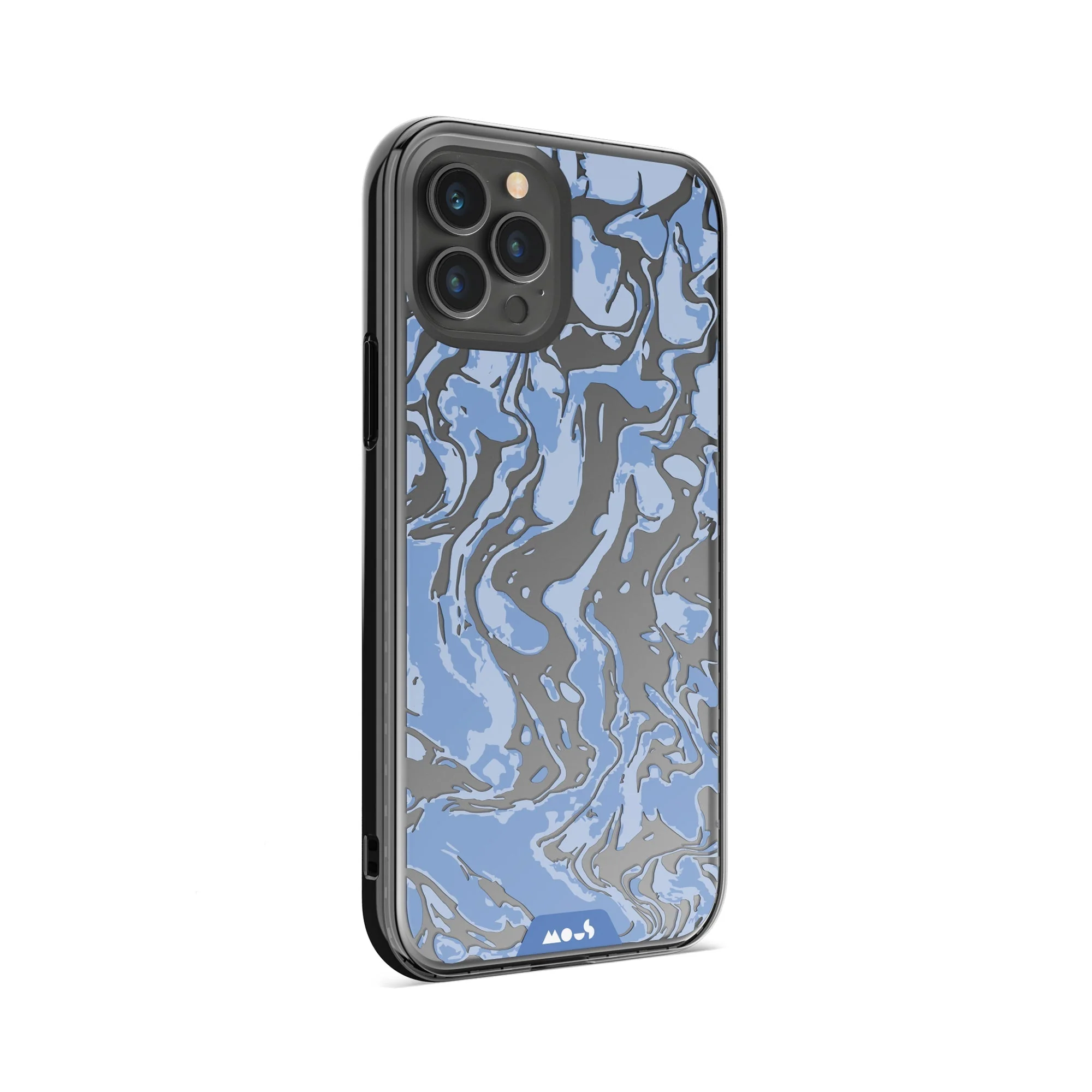 Sky Blue Protective Phone Case - Marbled - Image 27