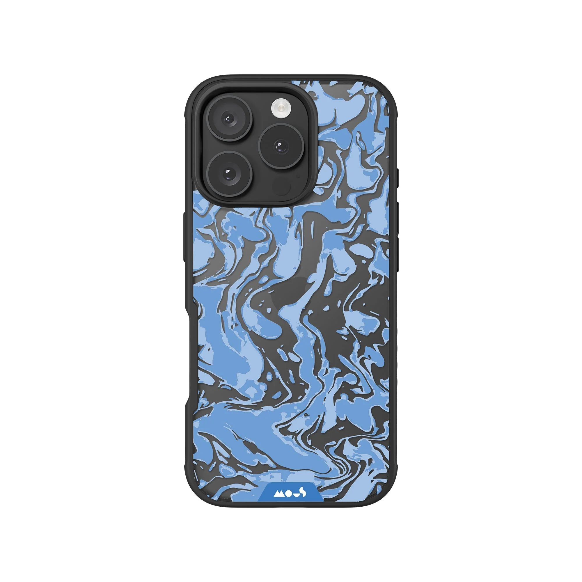 Sky Blue Protective Phone Case - Marbled - Image 5