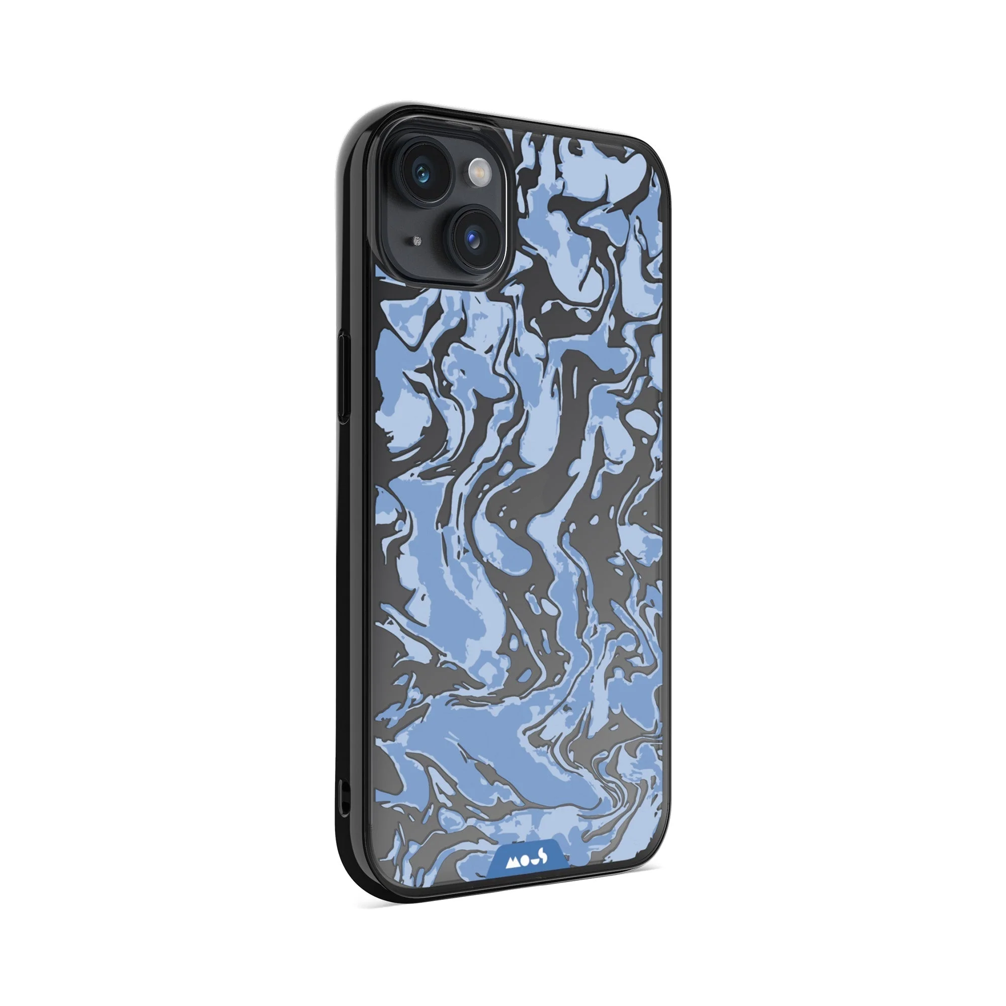 Sky Blue Protective Phone Case - Marbled - Image 7