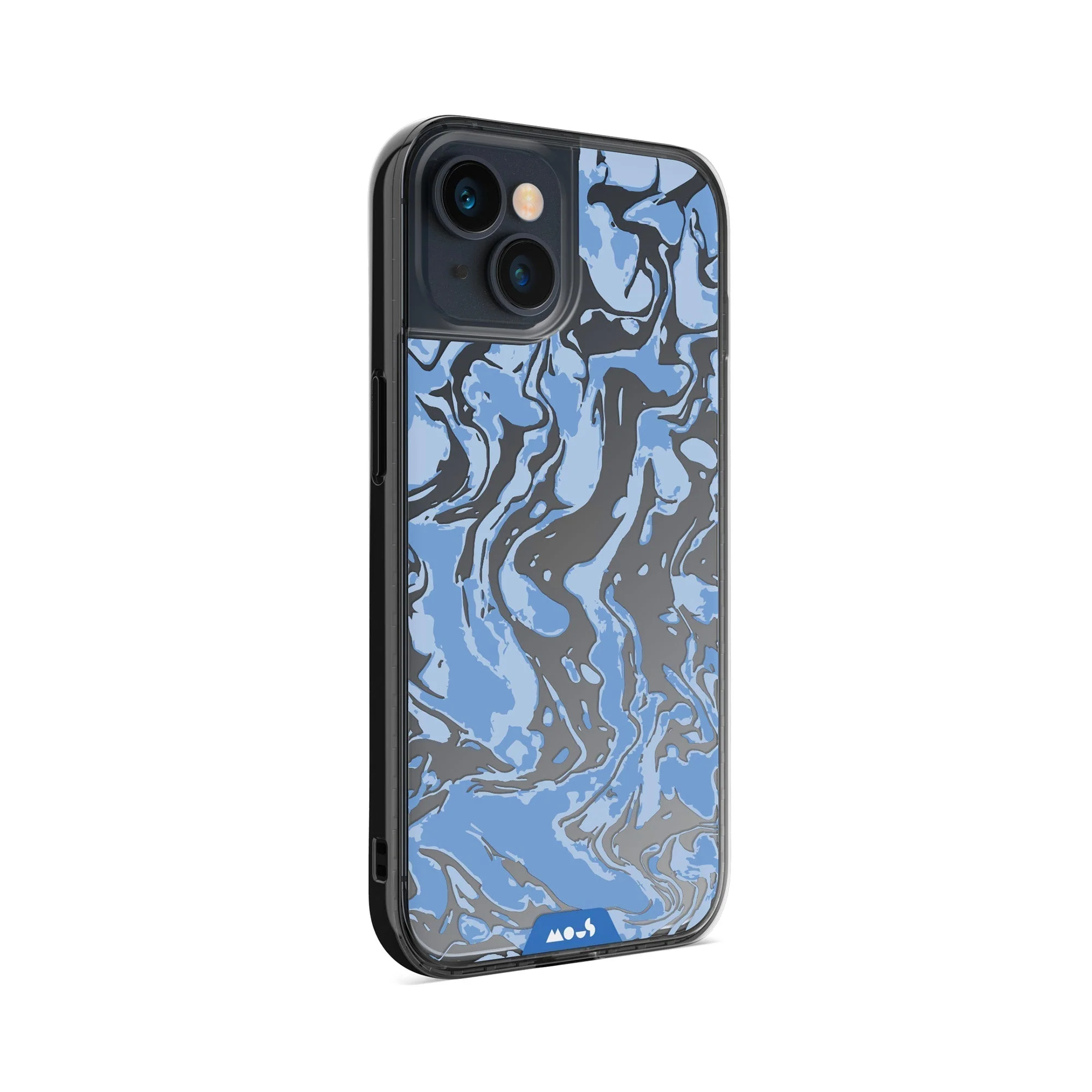 Sky Blue Protective Phone Case - Marbled - Image 9