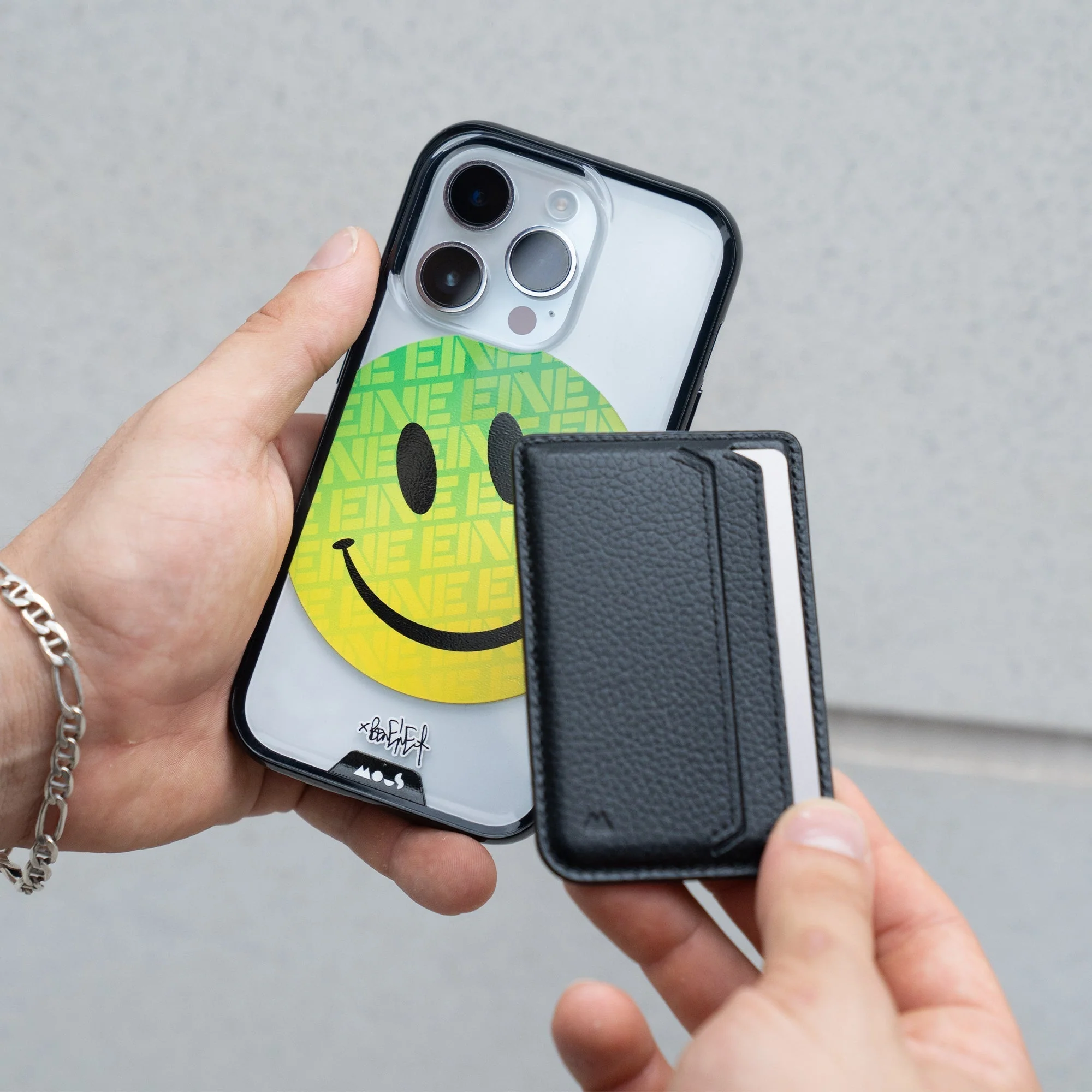 Green Smiley Protective Phone Case - Ben Eine MagSafe - Image 12