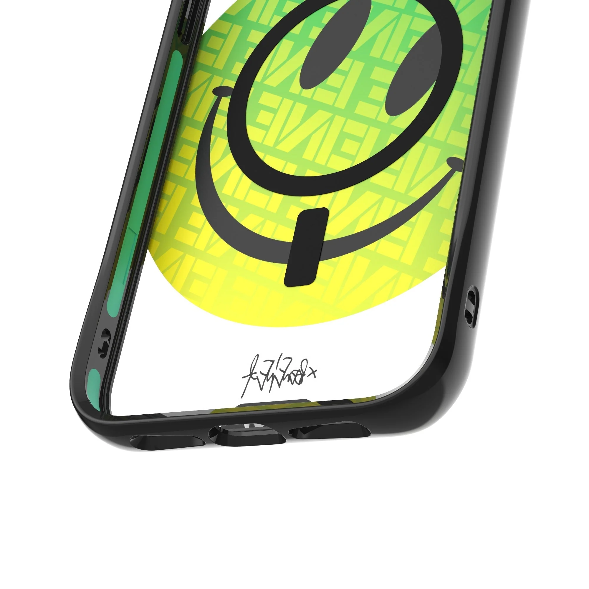 Green Smiley Protective Phone Case - Ben Eine MagSafe - Image 9