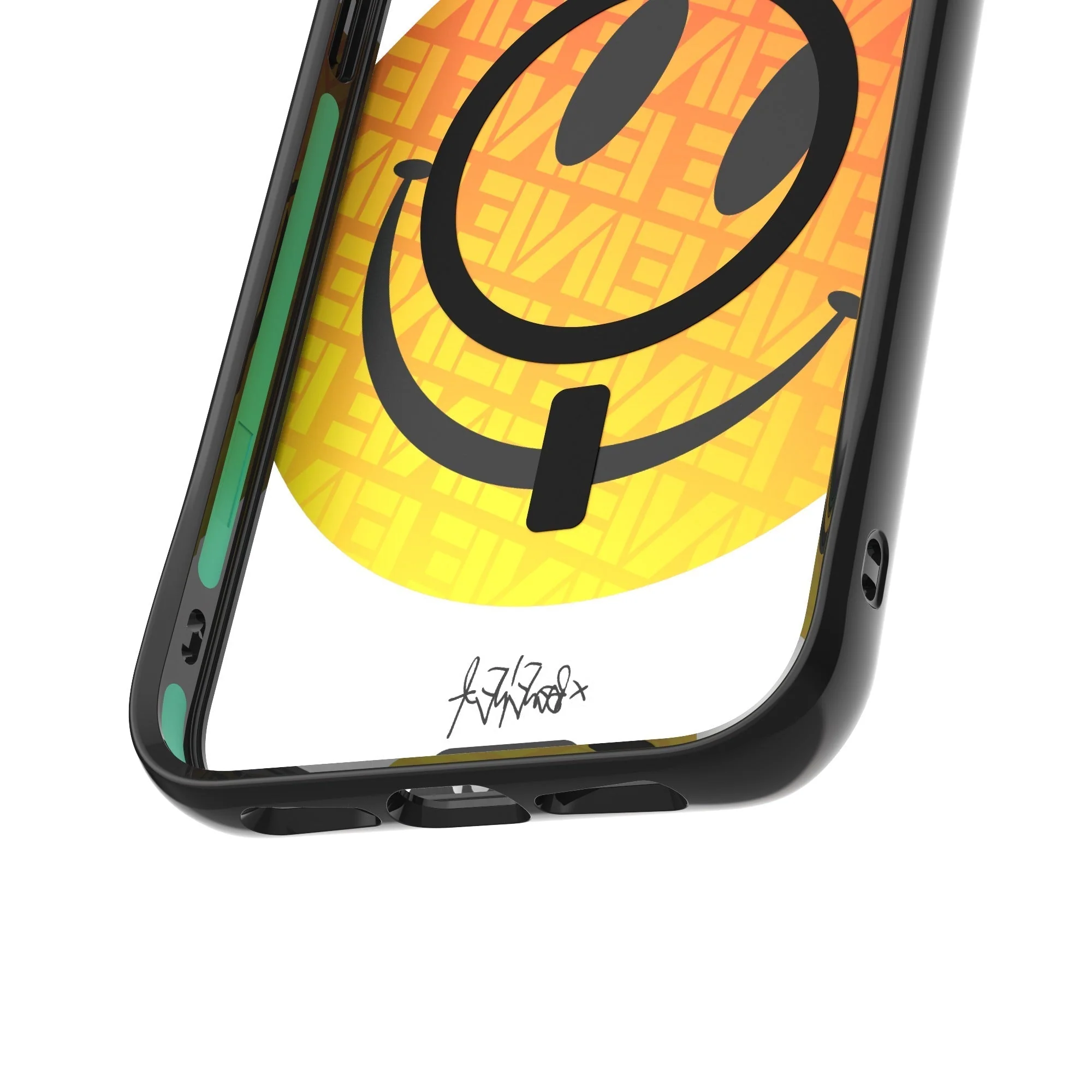 Orange Smiley Protective Phone Case - Ben Eine MagSafe - Image 9