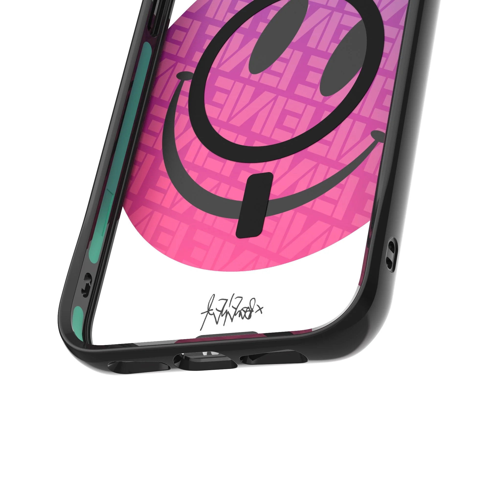 Pink Smiley Protective Phone Case - Ben Eine MagSafe - Image 9