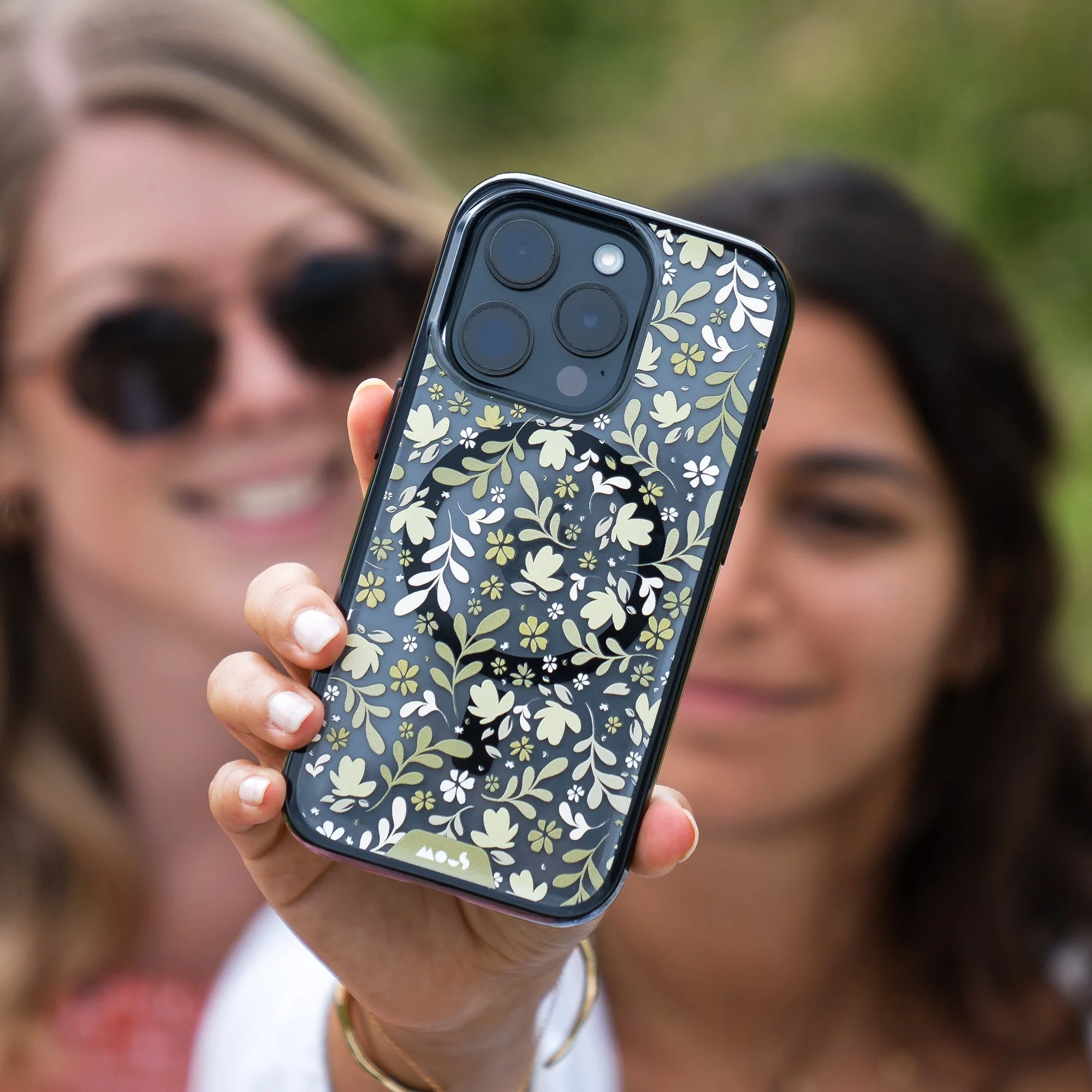 Ditsy Green Protective Phone Case - Flowers MagSafe - Image 4