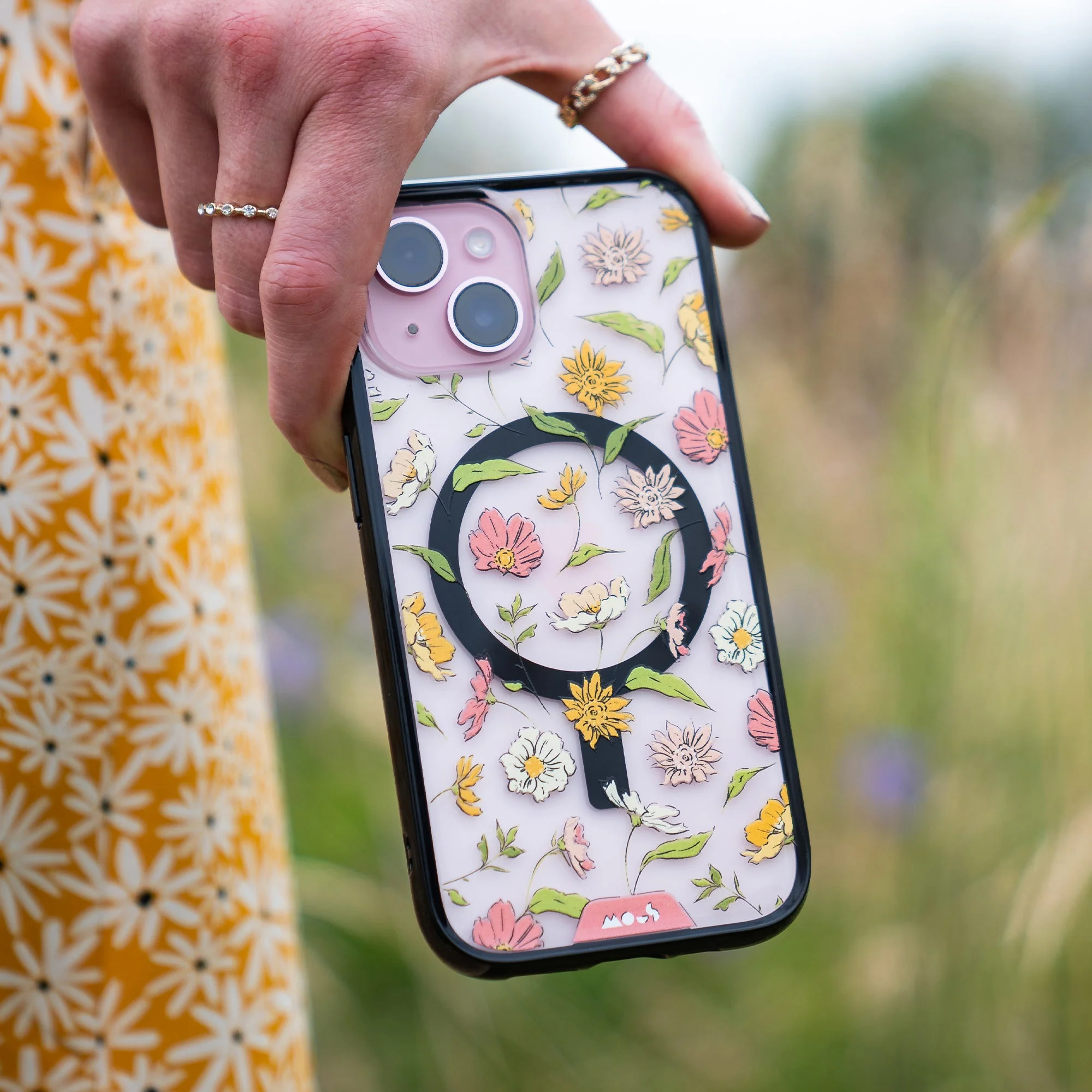 Floral Pink Protective Phone Case - Flowers MagSafe - Image 8