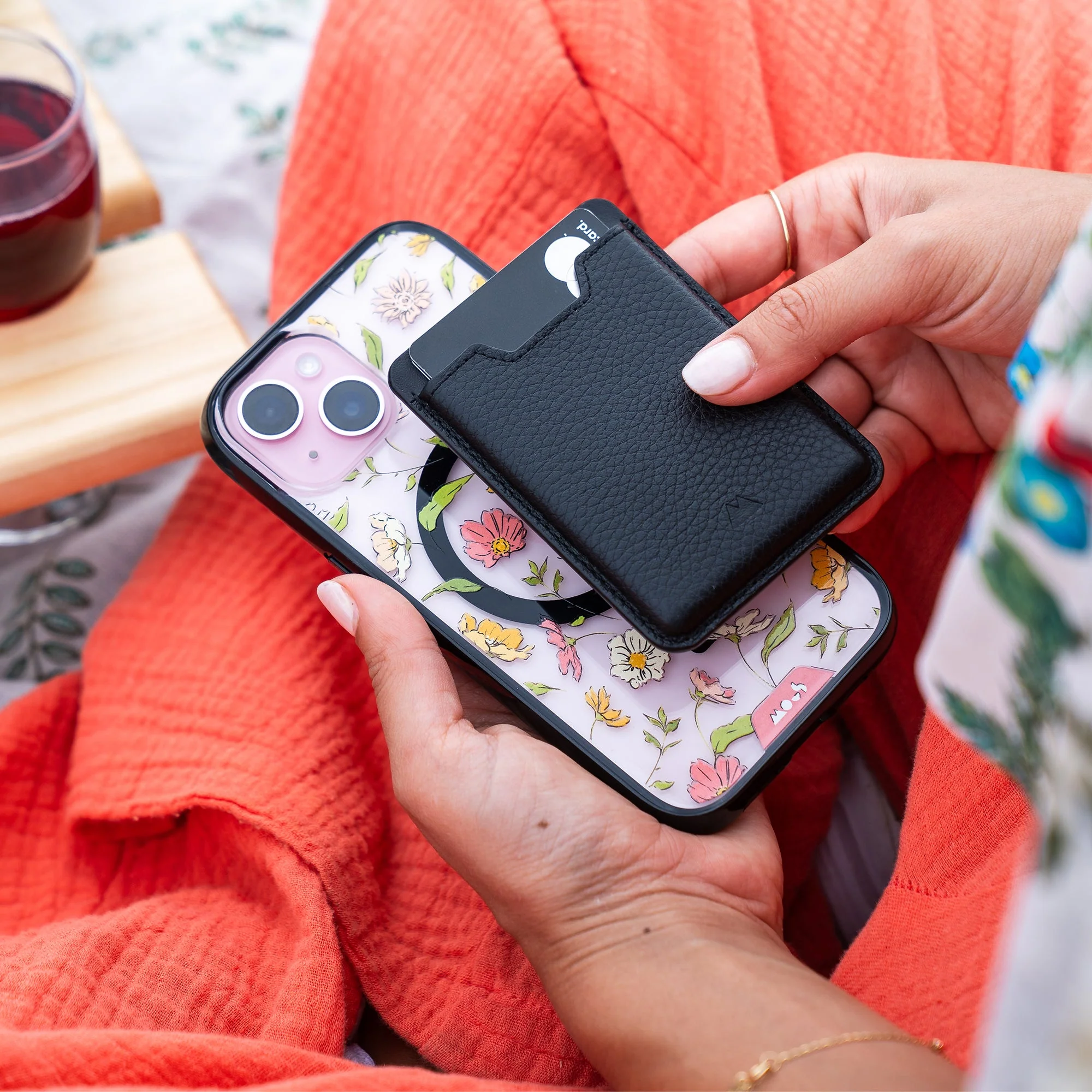 Floral Pink Protective Phone Case - Flowers MagSafe - Image 9