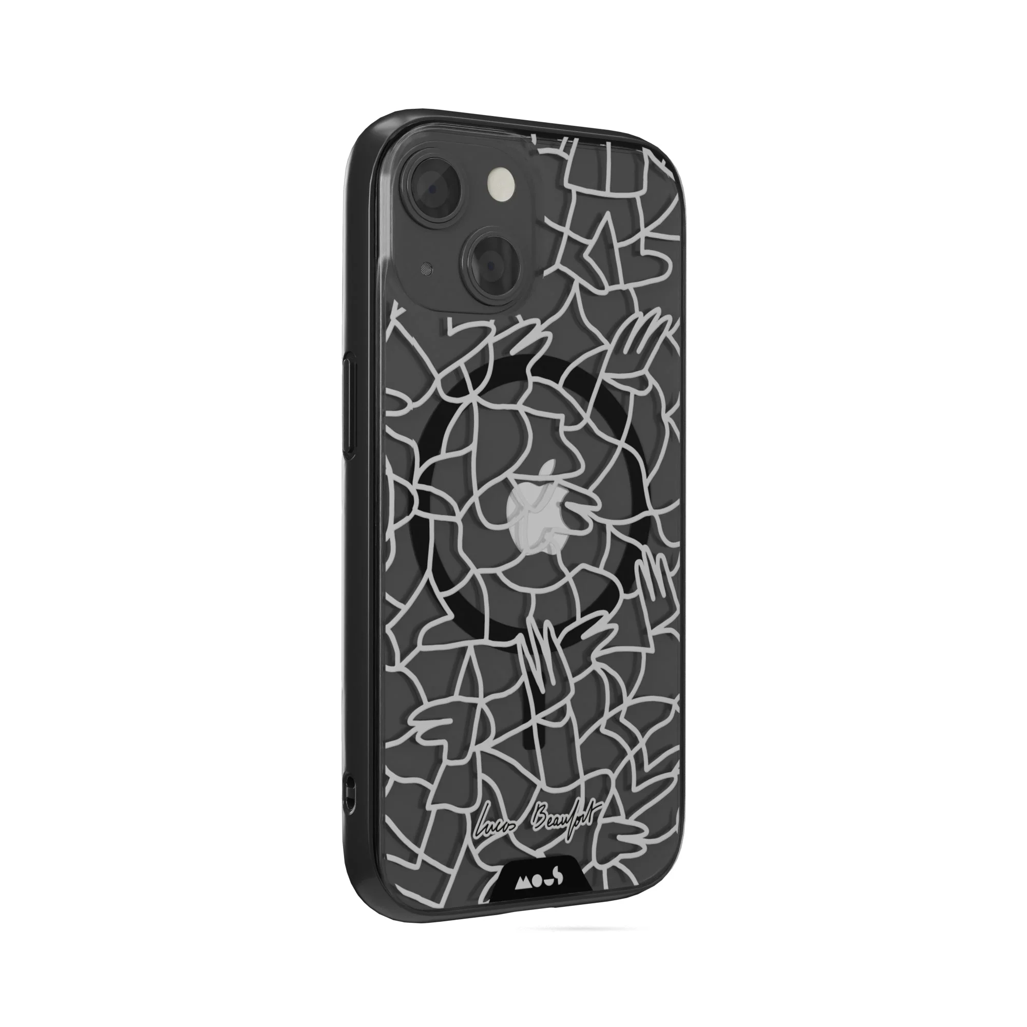White Protective Phone Case - Lucas Beaufort MagSafe - Image 2