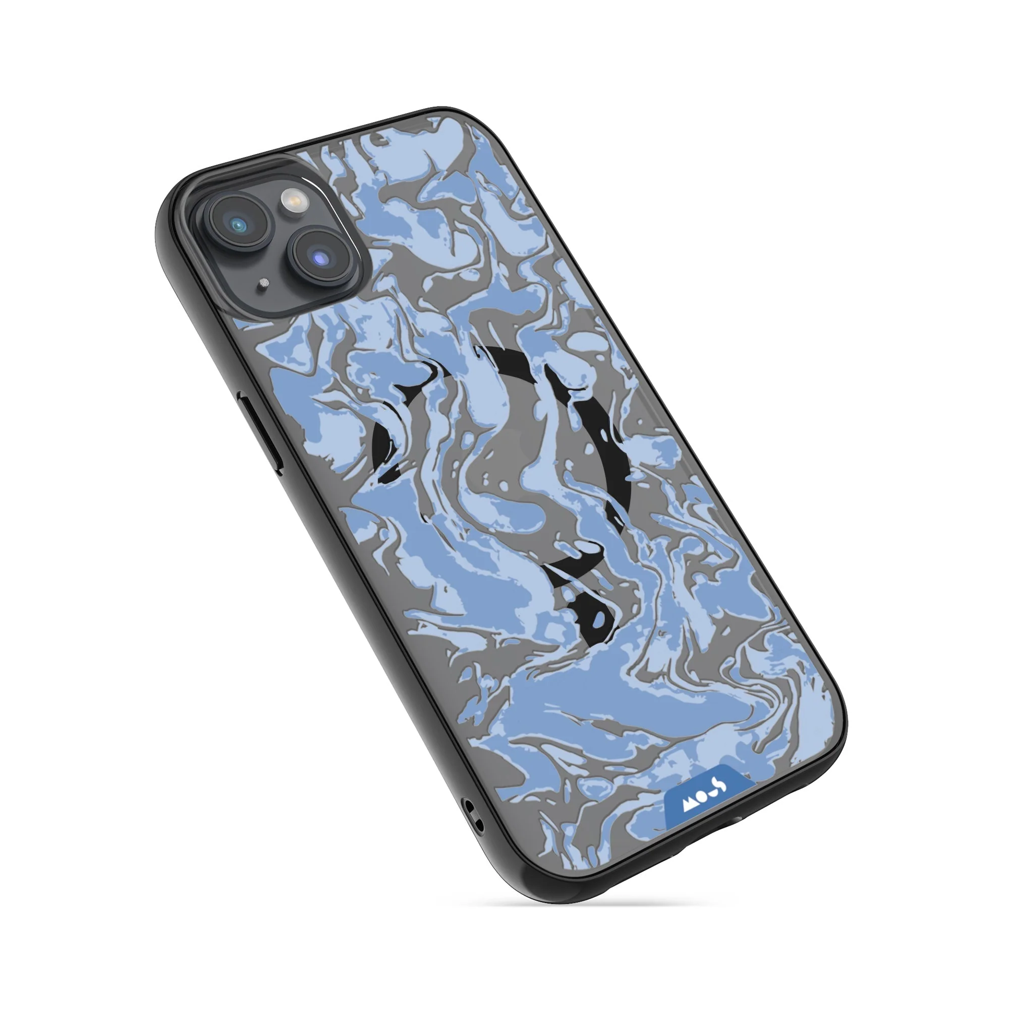 Sky Blue Protective Phone Case - Marbled MagSafe - Image 11