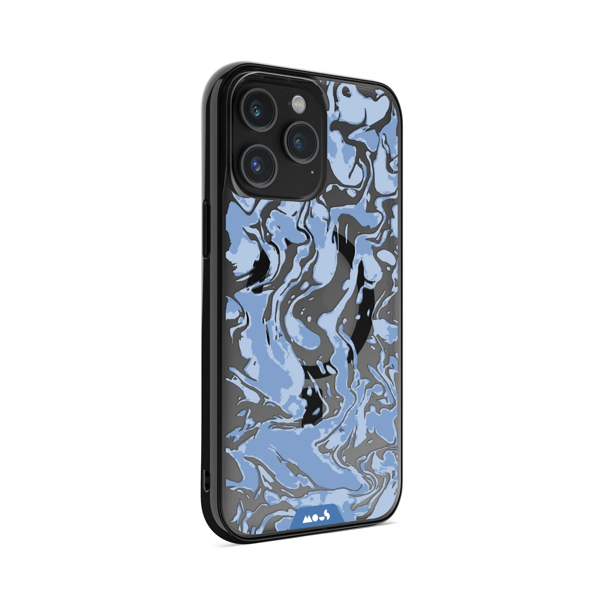 Sky Blue Protective Phone Case - Marbled MagSafe - Image 6