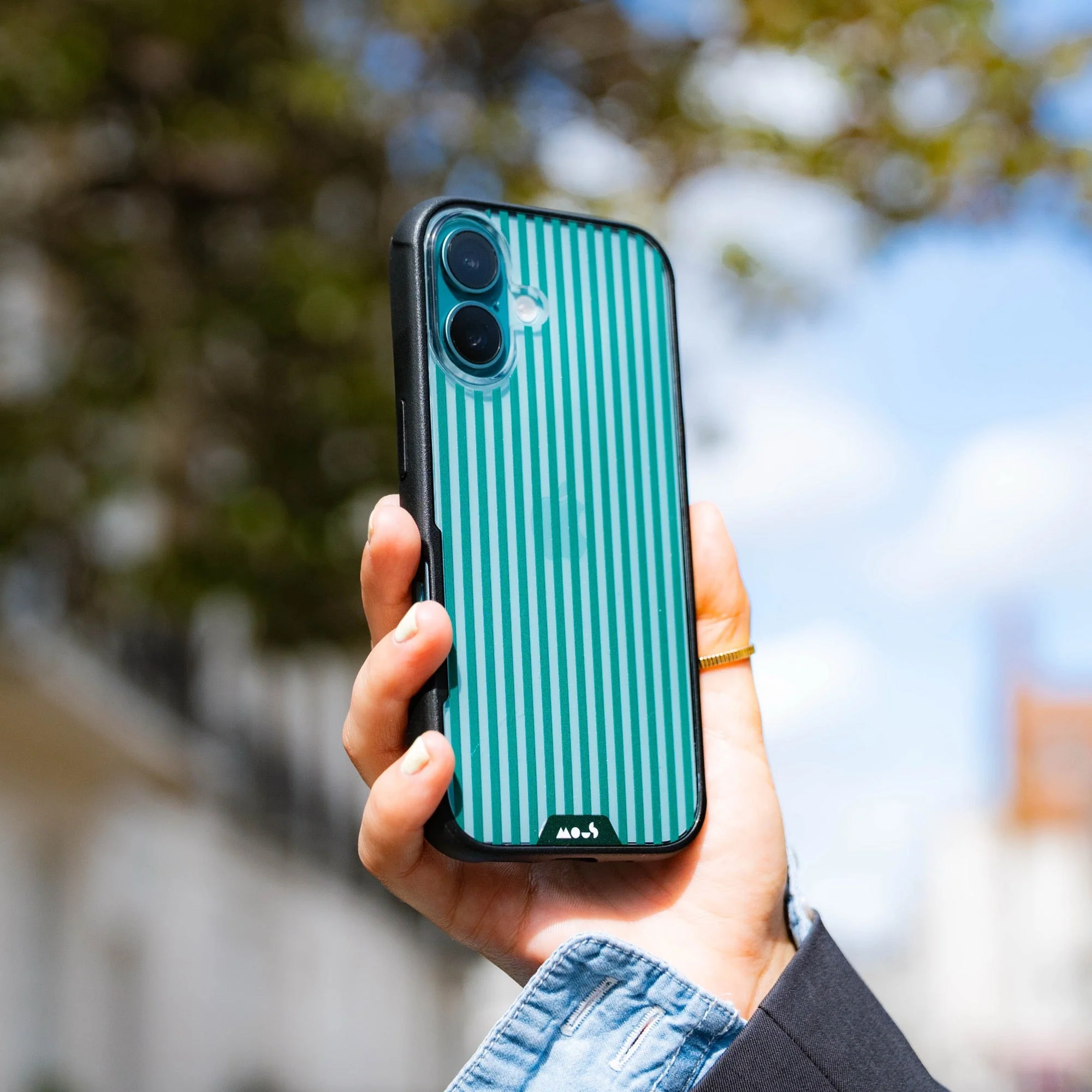 Evergreen Protective Phone Case - Pinstripe - Image 11