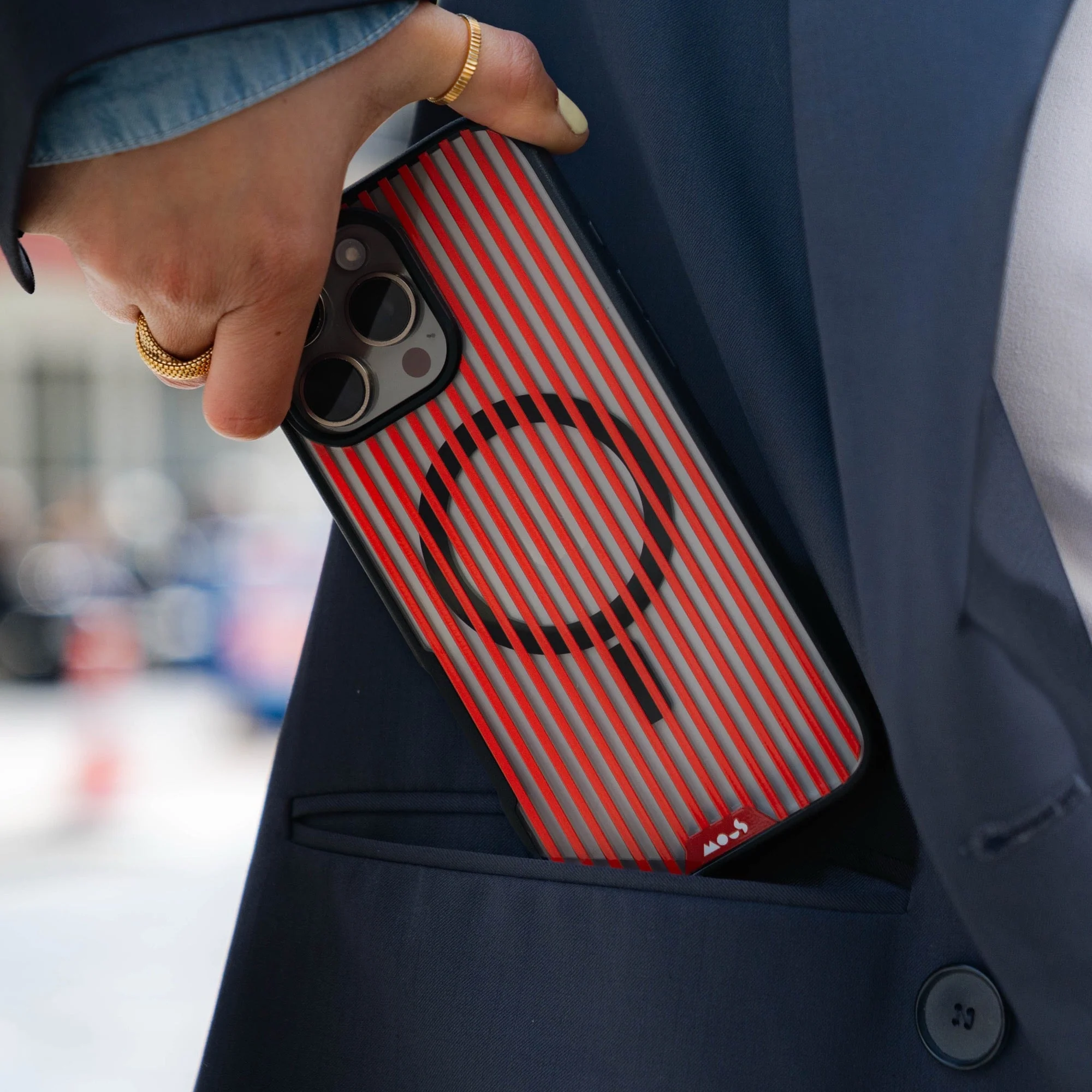 Flame Protective Phone Case - Pinstripe MagSafe - Image 10