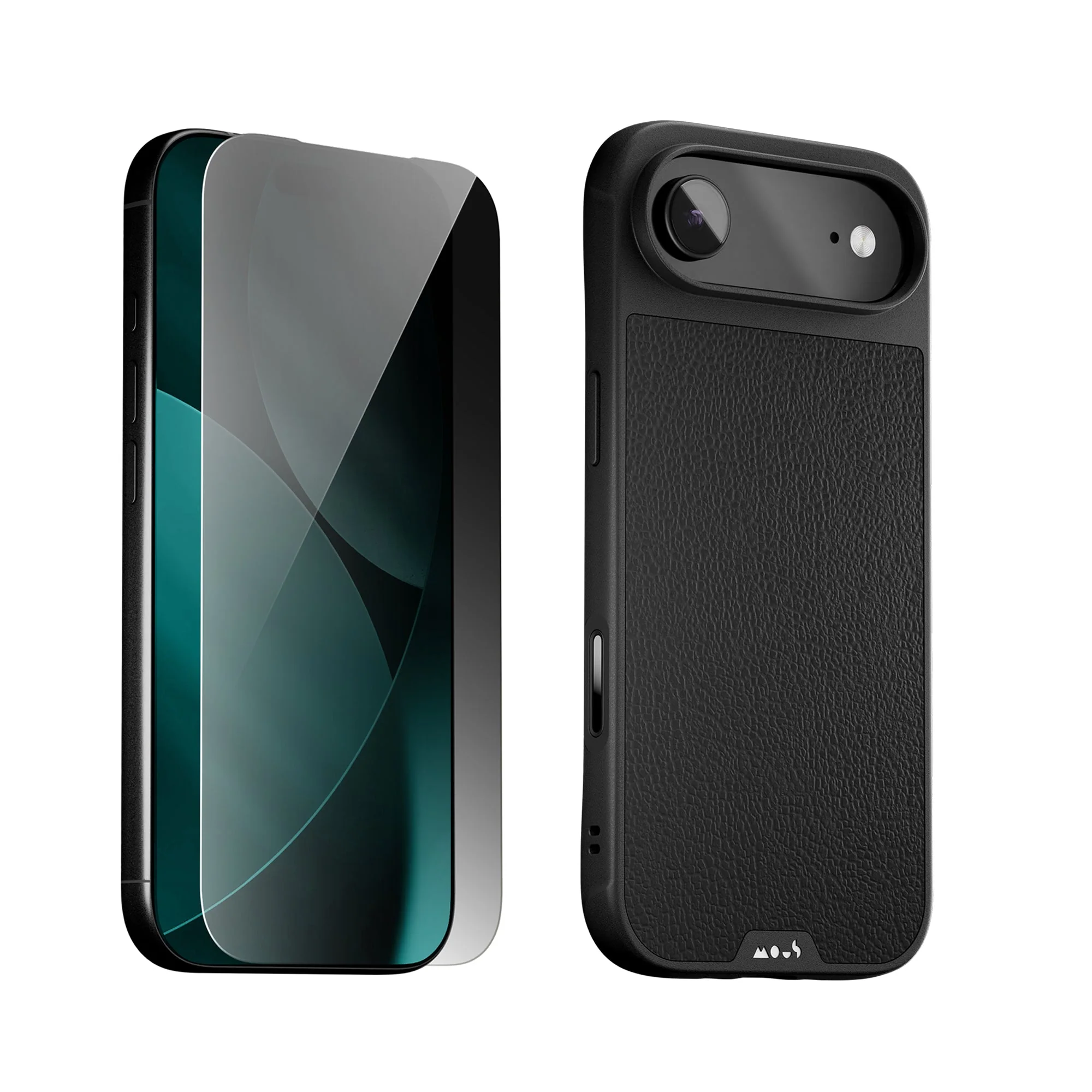 Black Leather Protective Case and Screen Protector - Apple Essentials Kit - Image 6