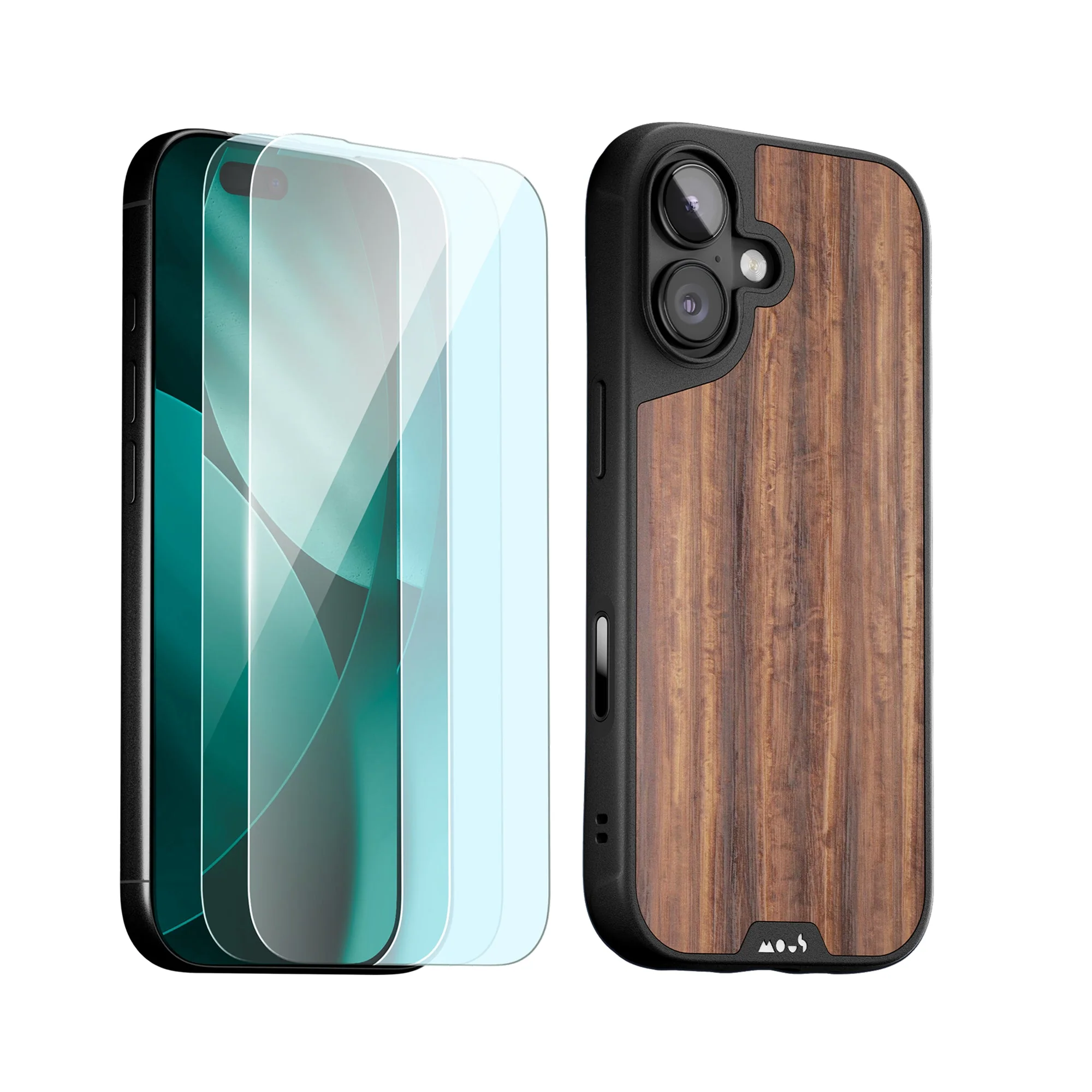 Walnut Protective Case and Screen Protector - Apple Essentials Kit - Image 15