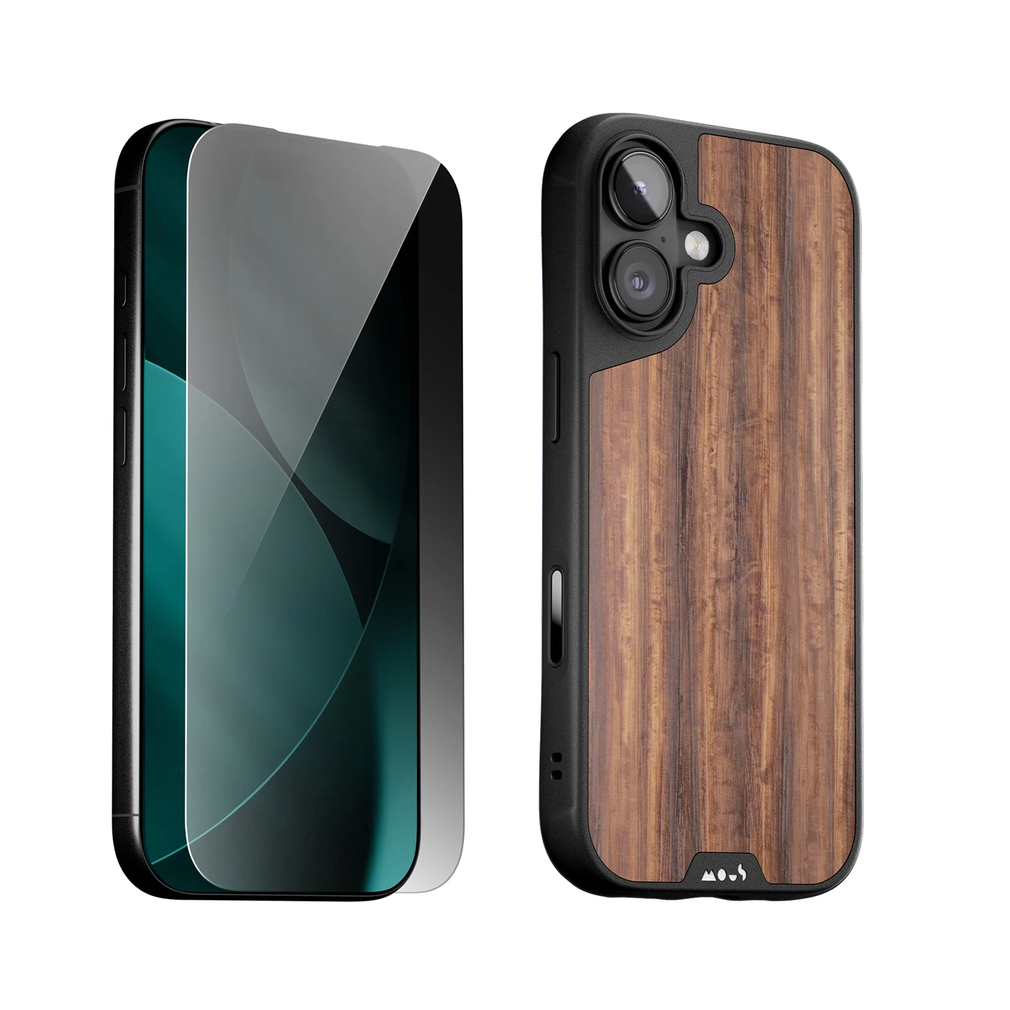 Walnut Protective Case and Screen Protector - Apple Essentials Kit - Image 7