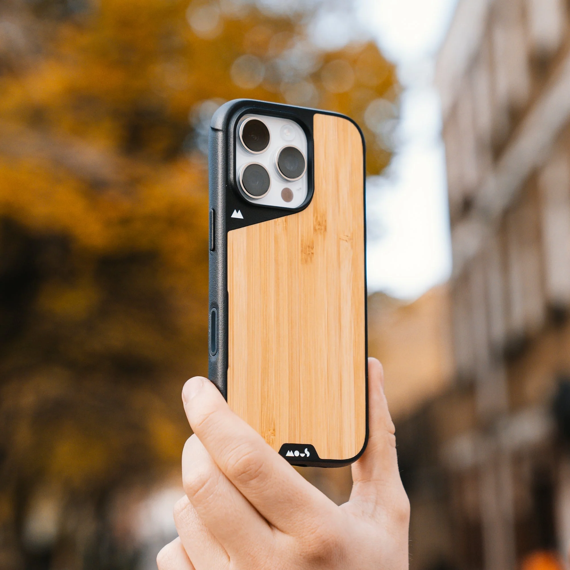 Bamboo Protective Phone Case with Camera Control Button - Limitless - Image 2