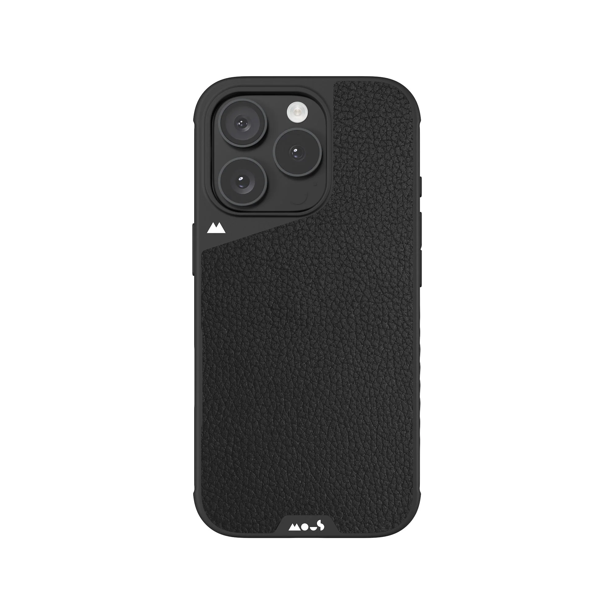 Black Leather Protective Phone Case with Camera Control Button - Limitless - Image 2