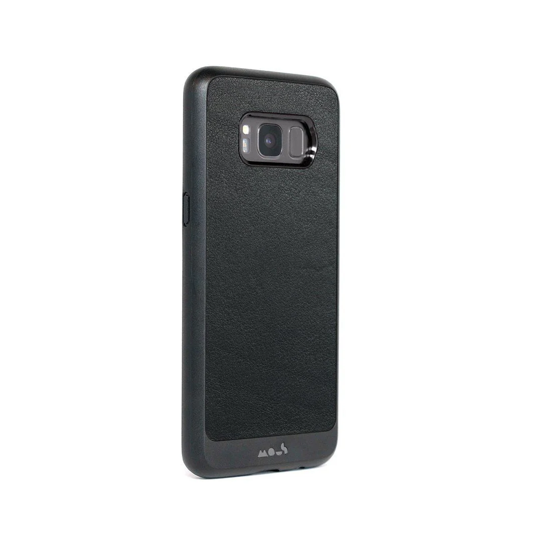Black Leather Protective Phone Case - Limitless - Image 113