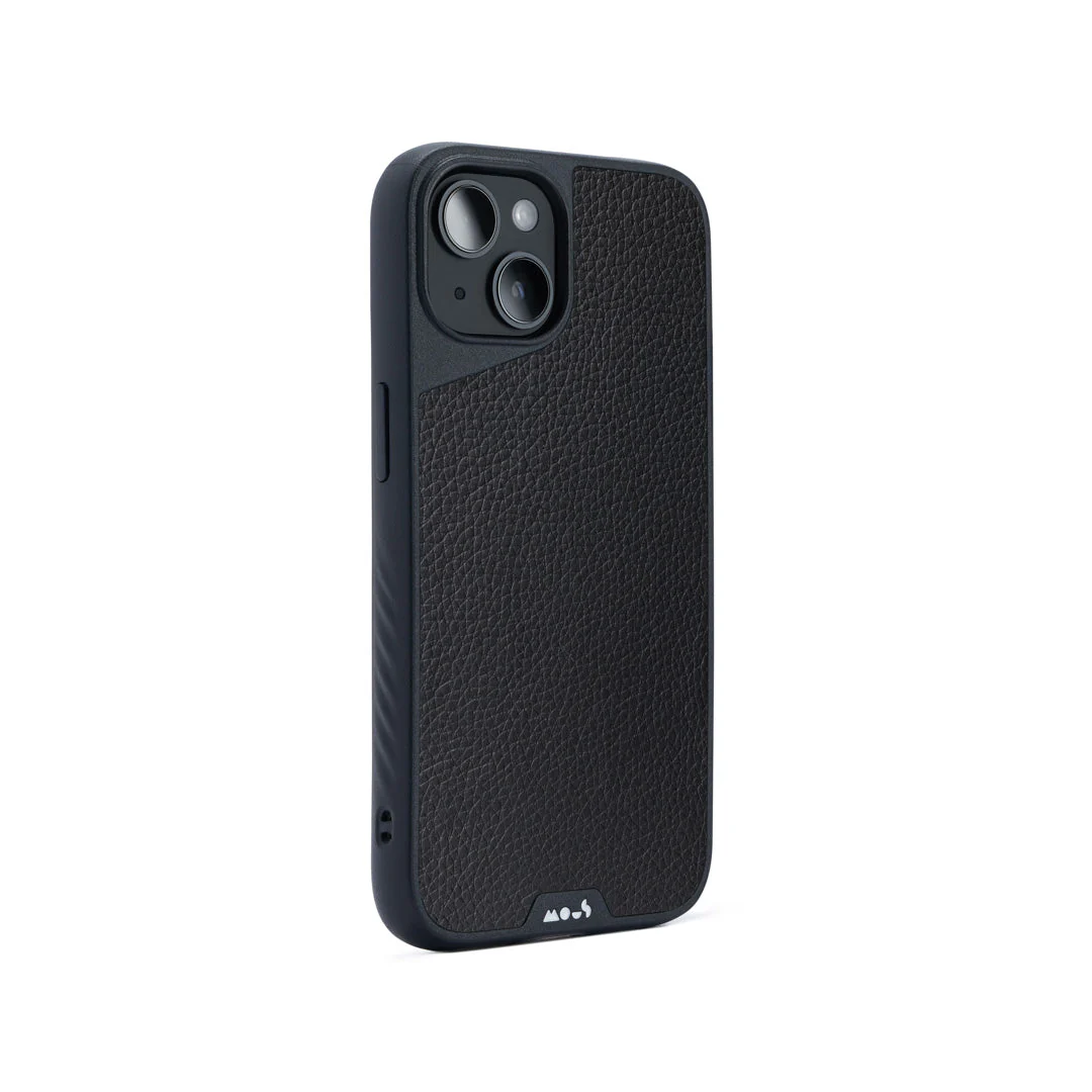 Black Leather Protective Phone Case - Limitless - Image 117