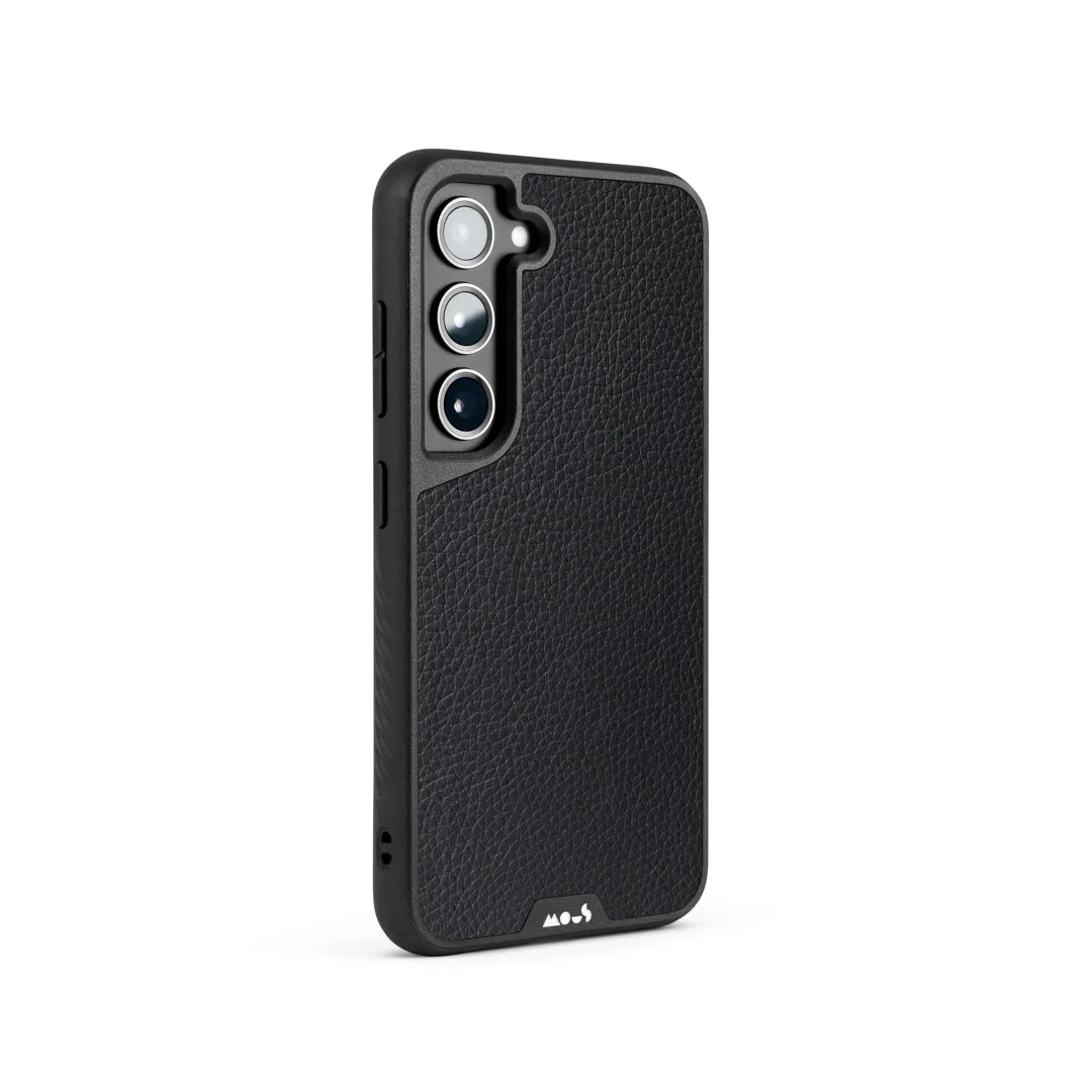 Black Leather Protective Phone Case - Limitless - Image 128