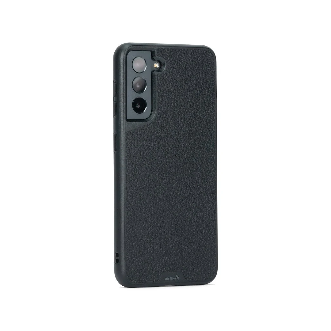 Black Leather Protective Phone Case - Limitless - Image 131