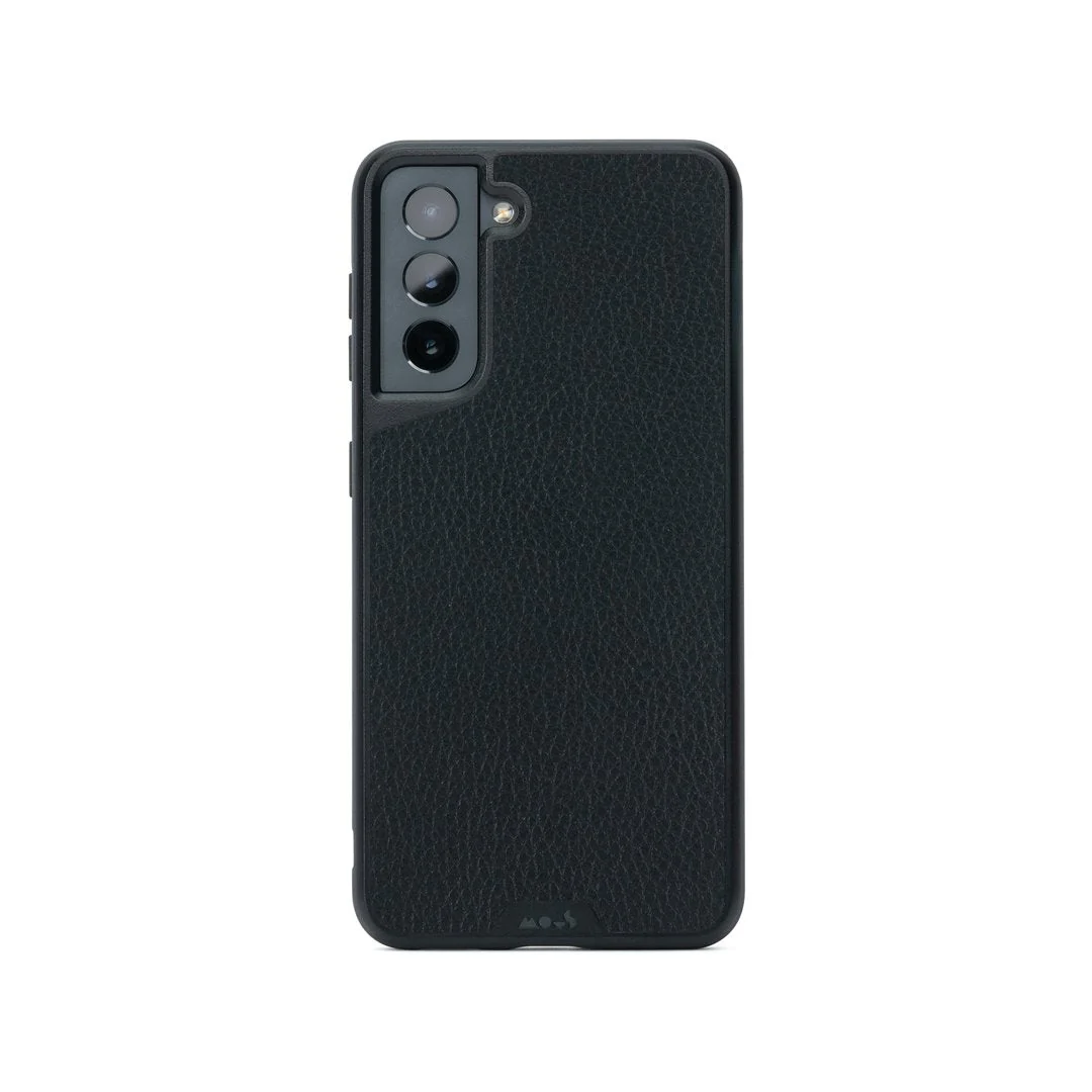 Black Leather Protective Phone Case - Limitless - Image 24