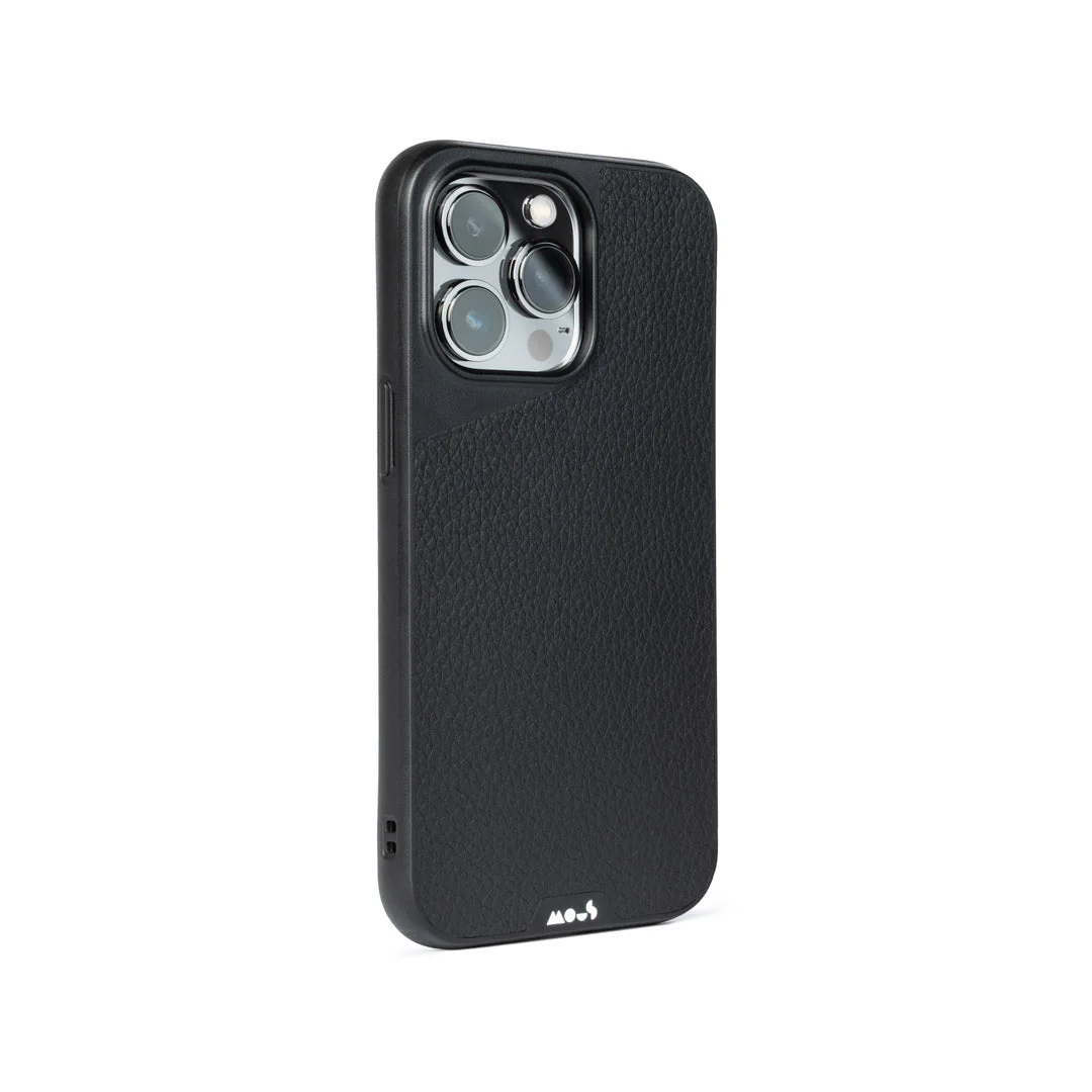 Black Leather Protective Phone Case - Limitless - Image 89