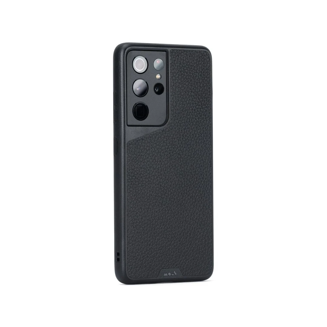 Black Leather Protective Phone Case - Limitless - Image 99