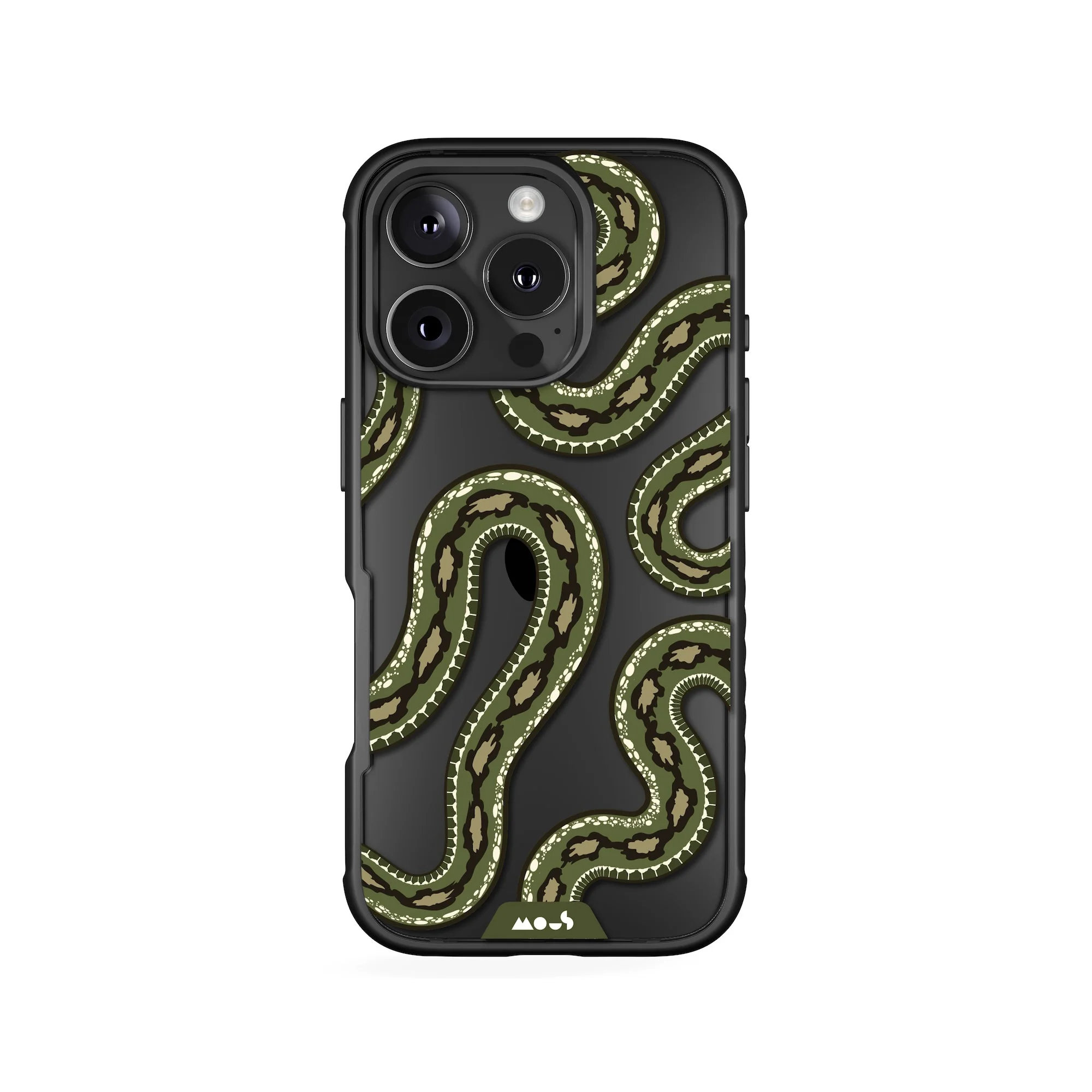 Green Tree Python Protective Phone Case - Serpent - Image 3